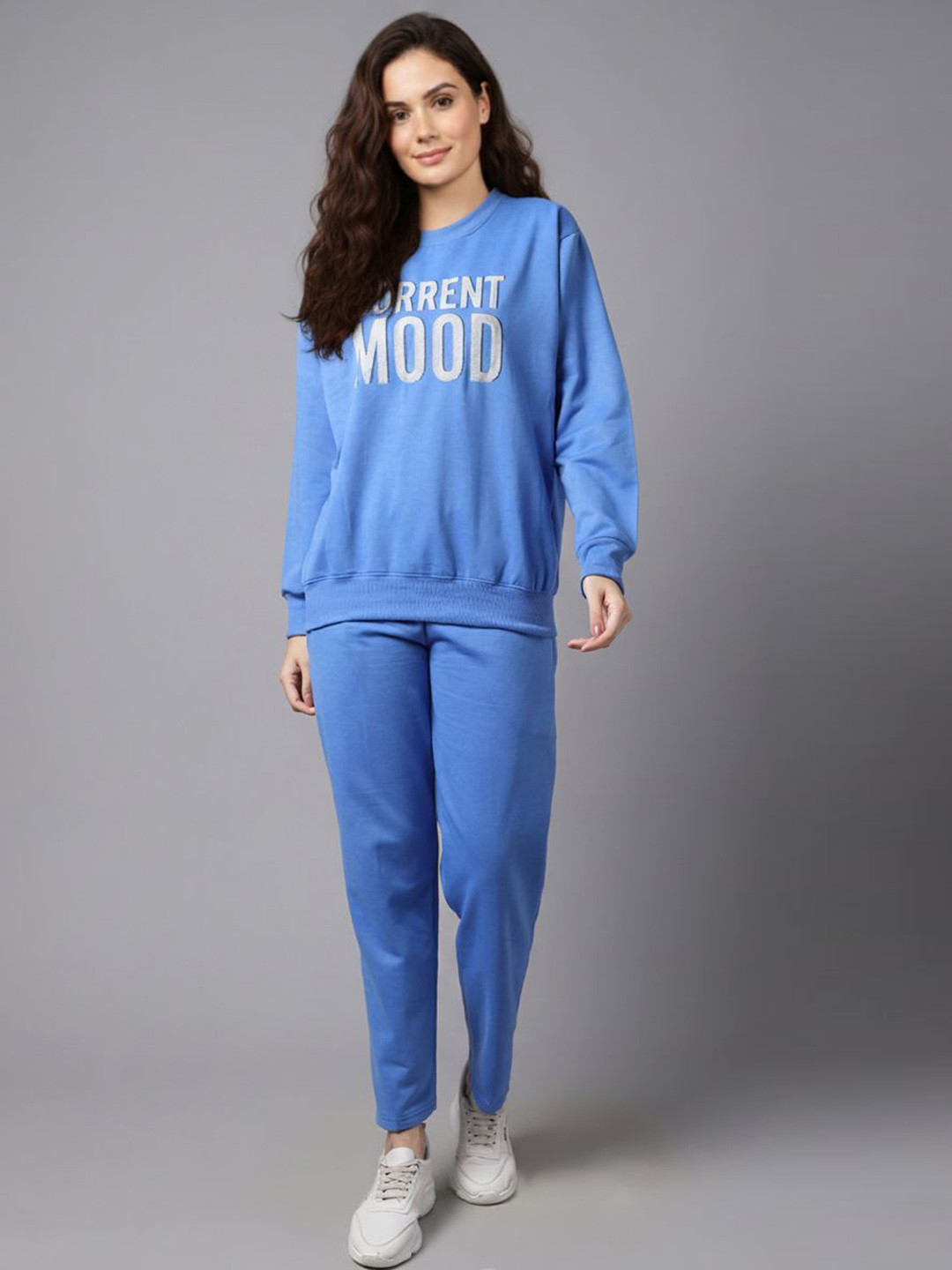 MACK JONNEY Women Printed Sweatshirt & Tracksuits Set