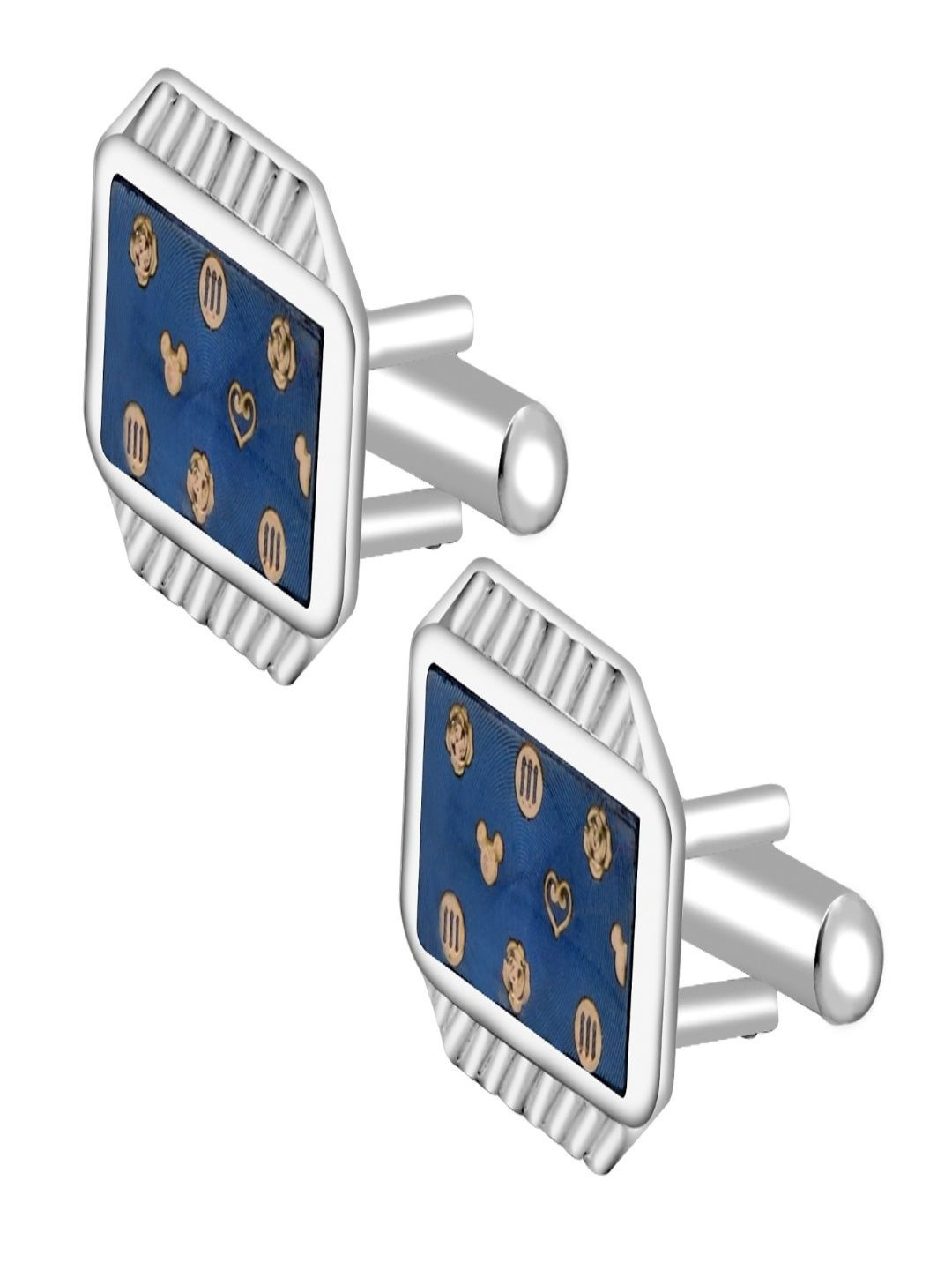 Curren Metal Embellished Cufflink For Mens At Party Wear