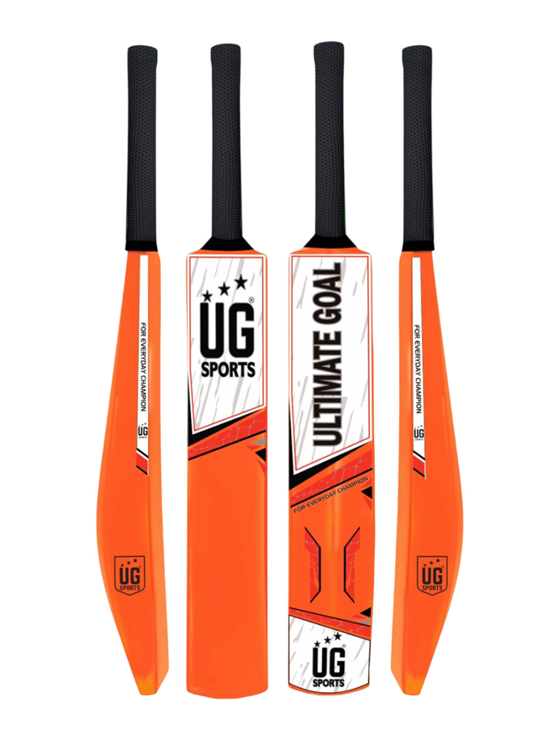 UG SPORTS Kids Premium Plastic Beginner Cricket Bat With UV Artwork & Soft Cushion Grip
