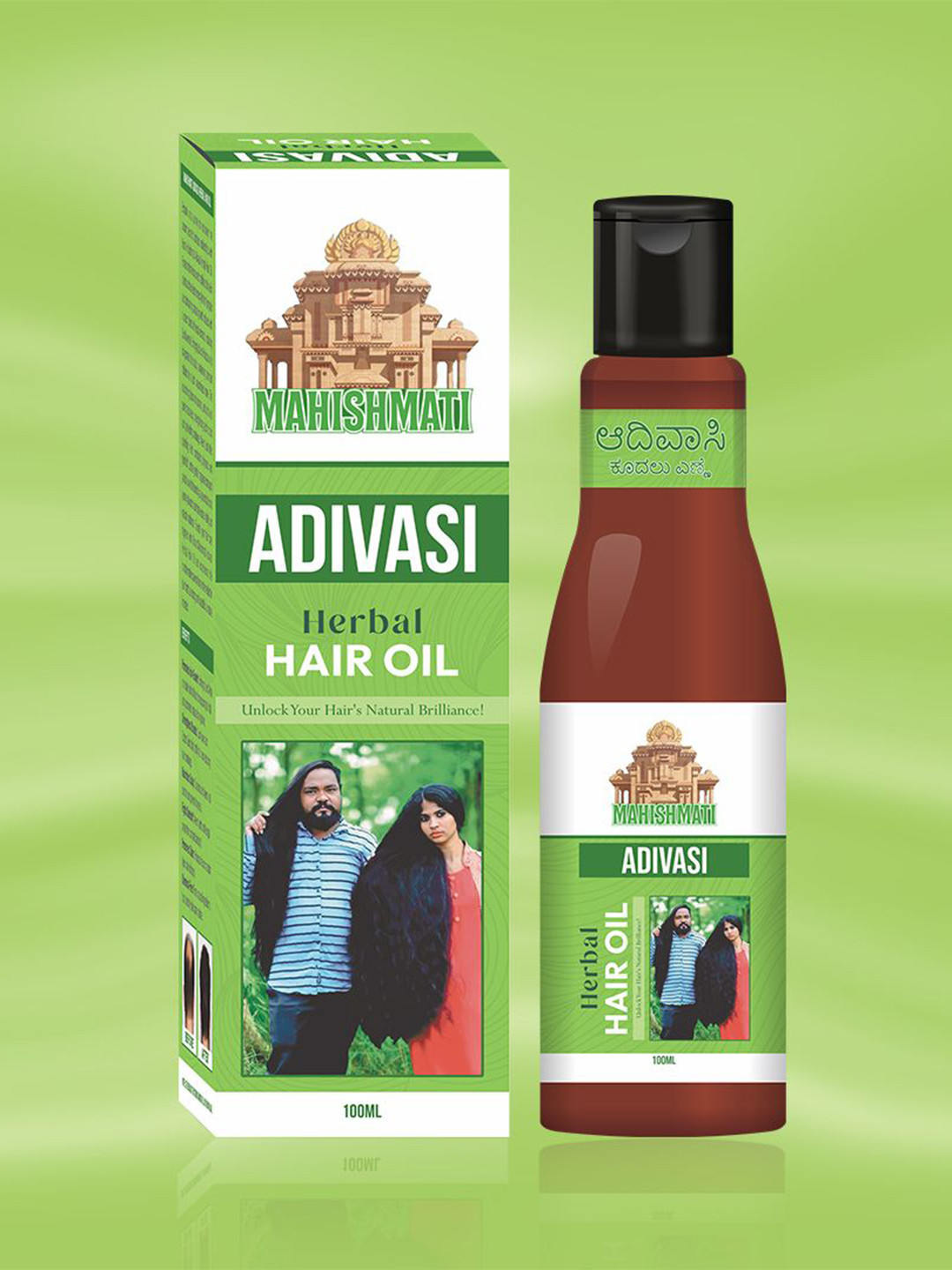 KISRA Set Of 4 Mahishmati Adivasi Herbal Hair Growth Oil - 100 ml Each