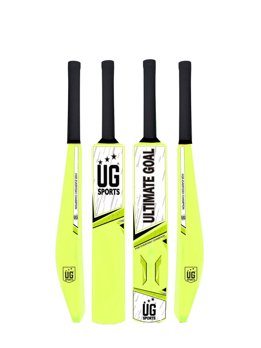 UG SPORTS Plastic Cricket Bat With UV Artwork & Soft Cushion Grip