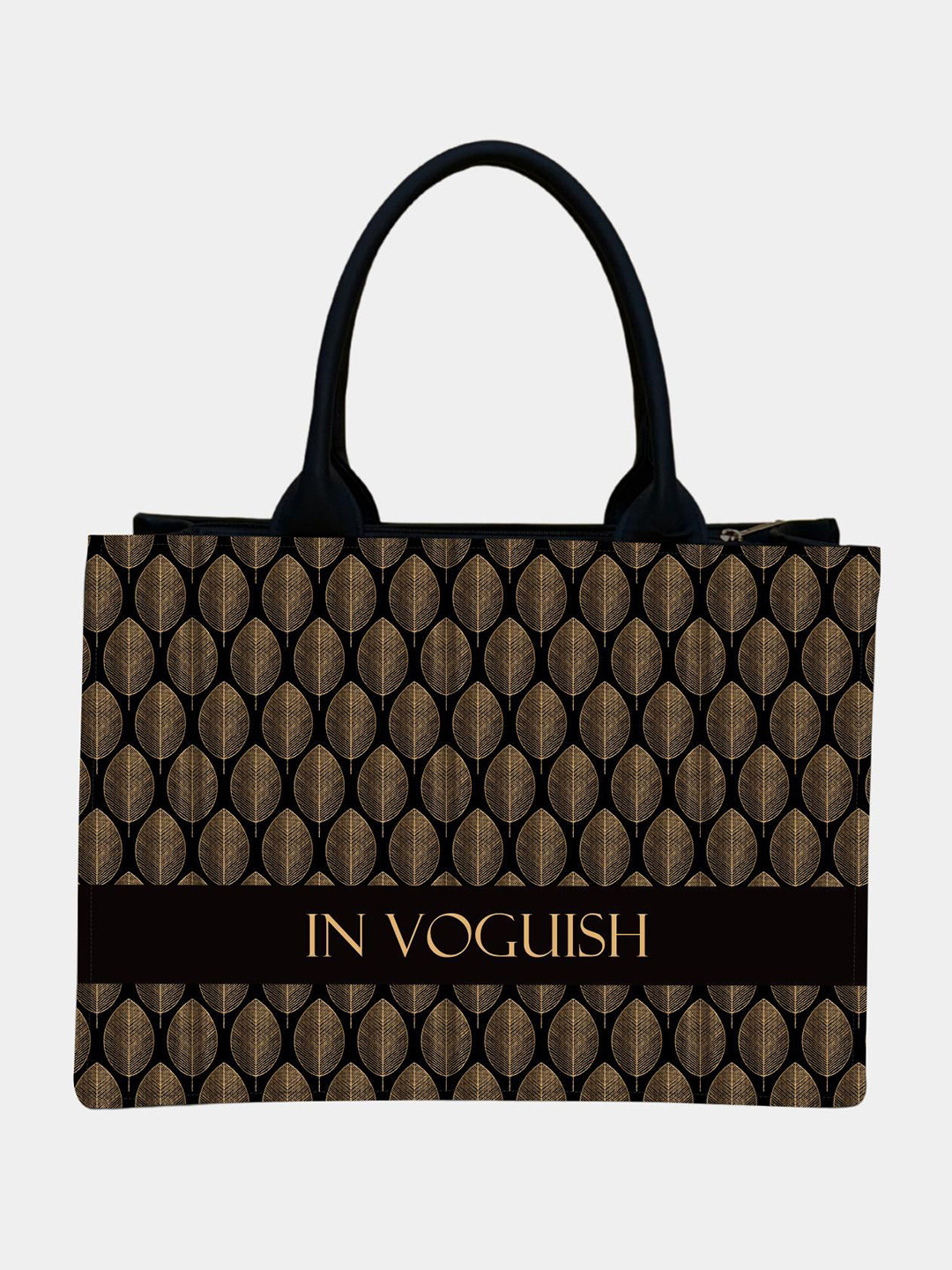 IN VOGUISH Women Geometric Printed Structured Tote Bag