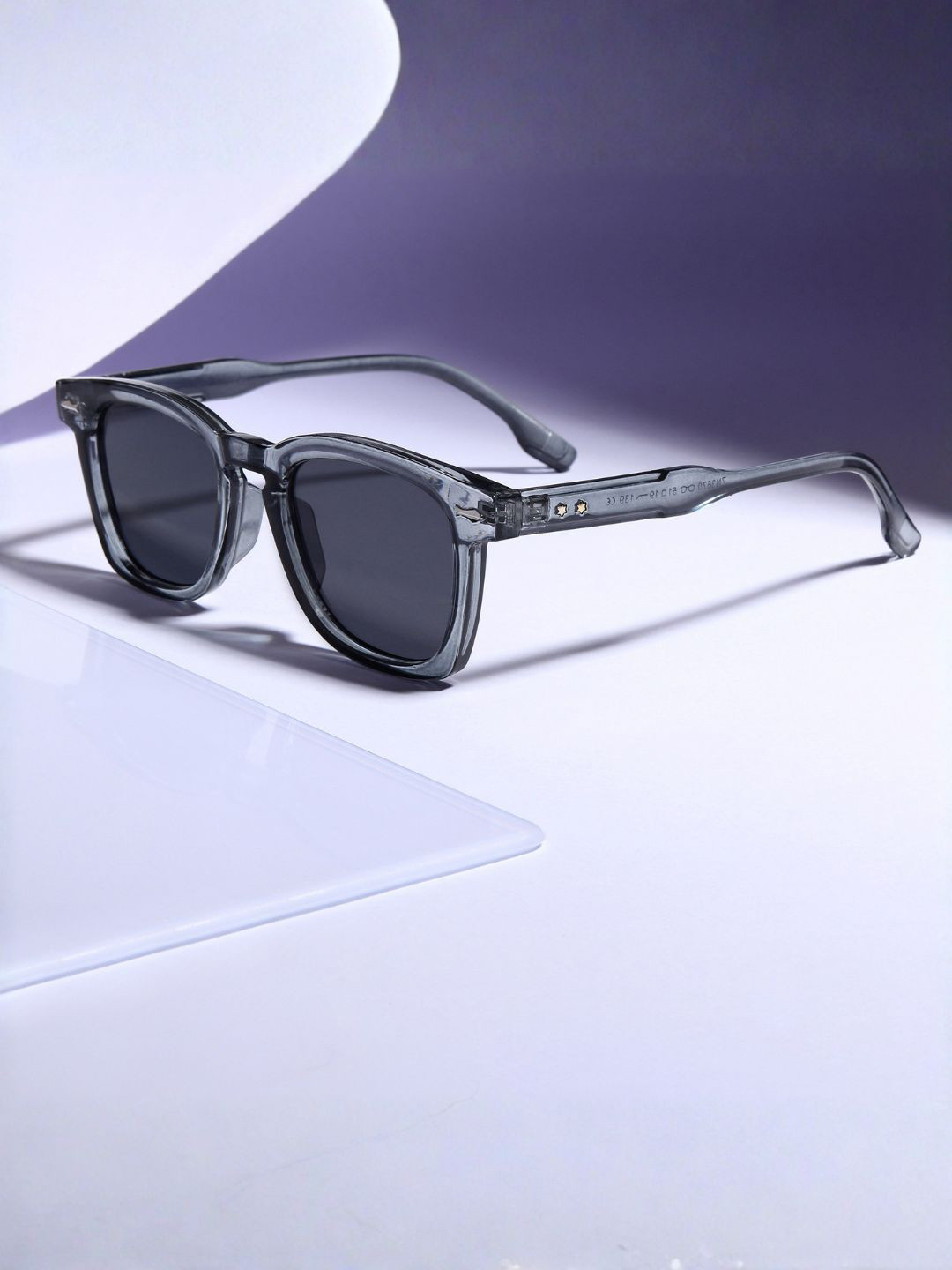 goglassic Unisex Square Sunglasses with UV Protected Lens Michel-Grey-Black