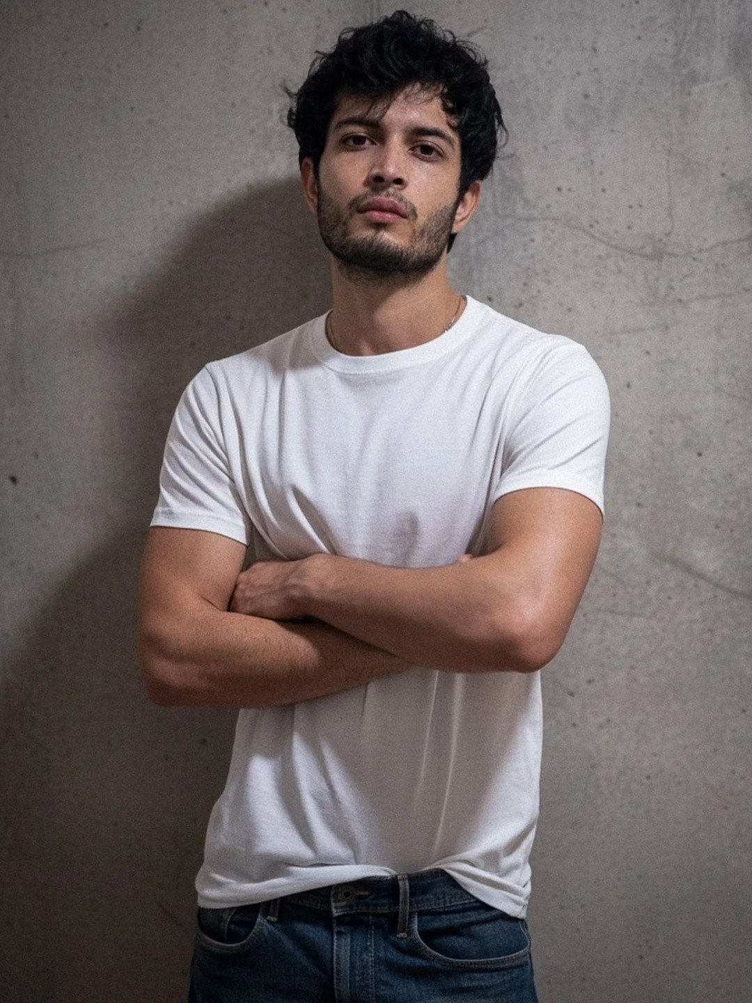 STAN EDITION Men Slim Fit Authentic Supima Tee Round Neck Short Sleeves Cotton T-shirt