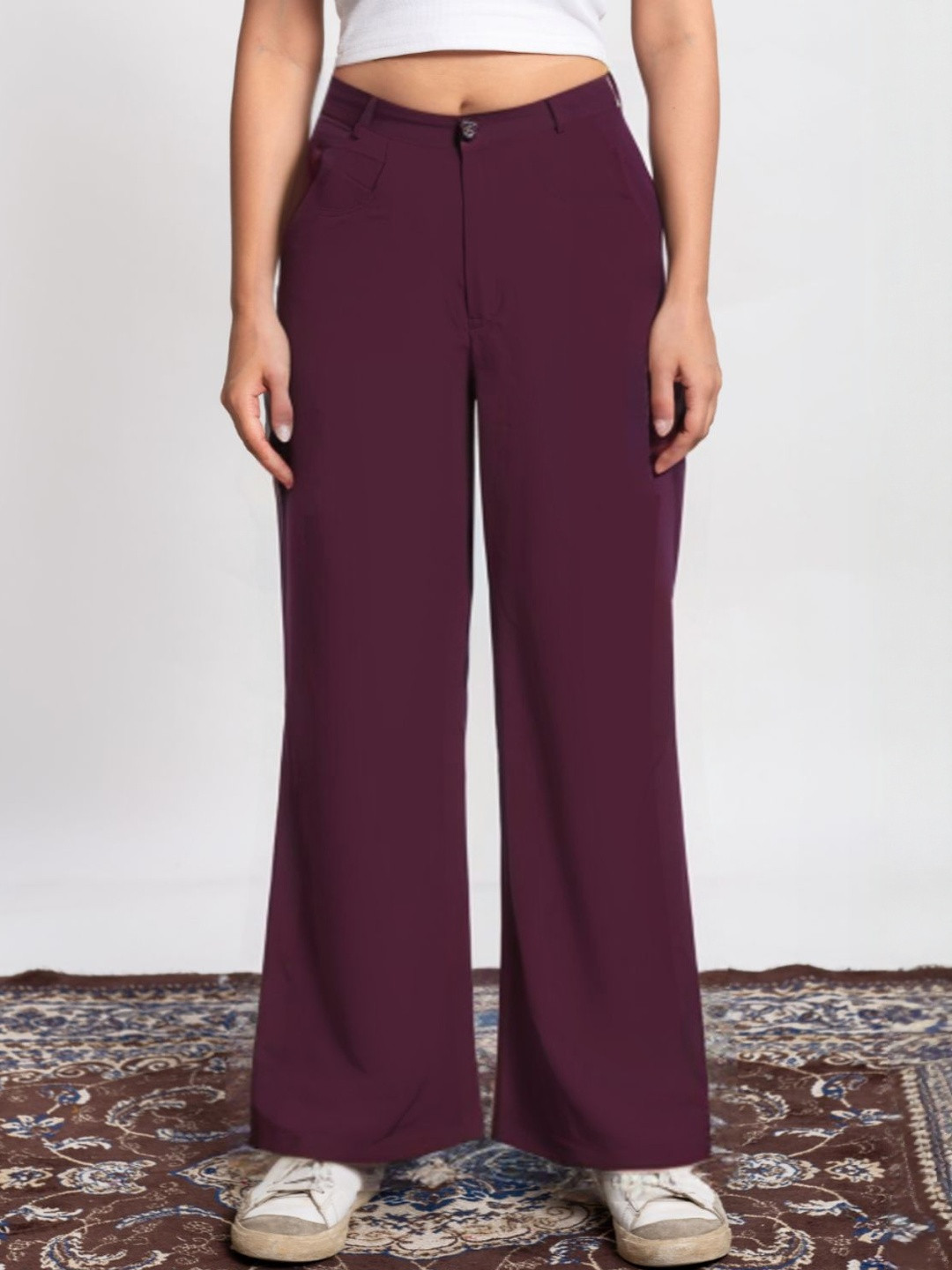 JAIPUR GLOBAL Women Relaxed Comfortable & Stylish Flared Trousers