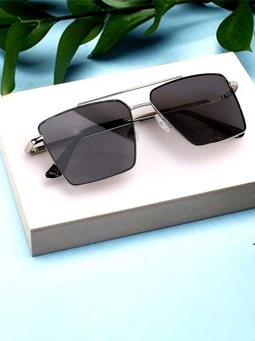EYMEN I Aviator Sunglasses with Polarised and UV Protected eym_IMatte@Black@Silver@Patti