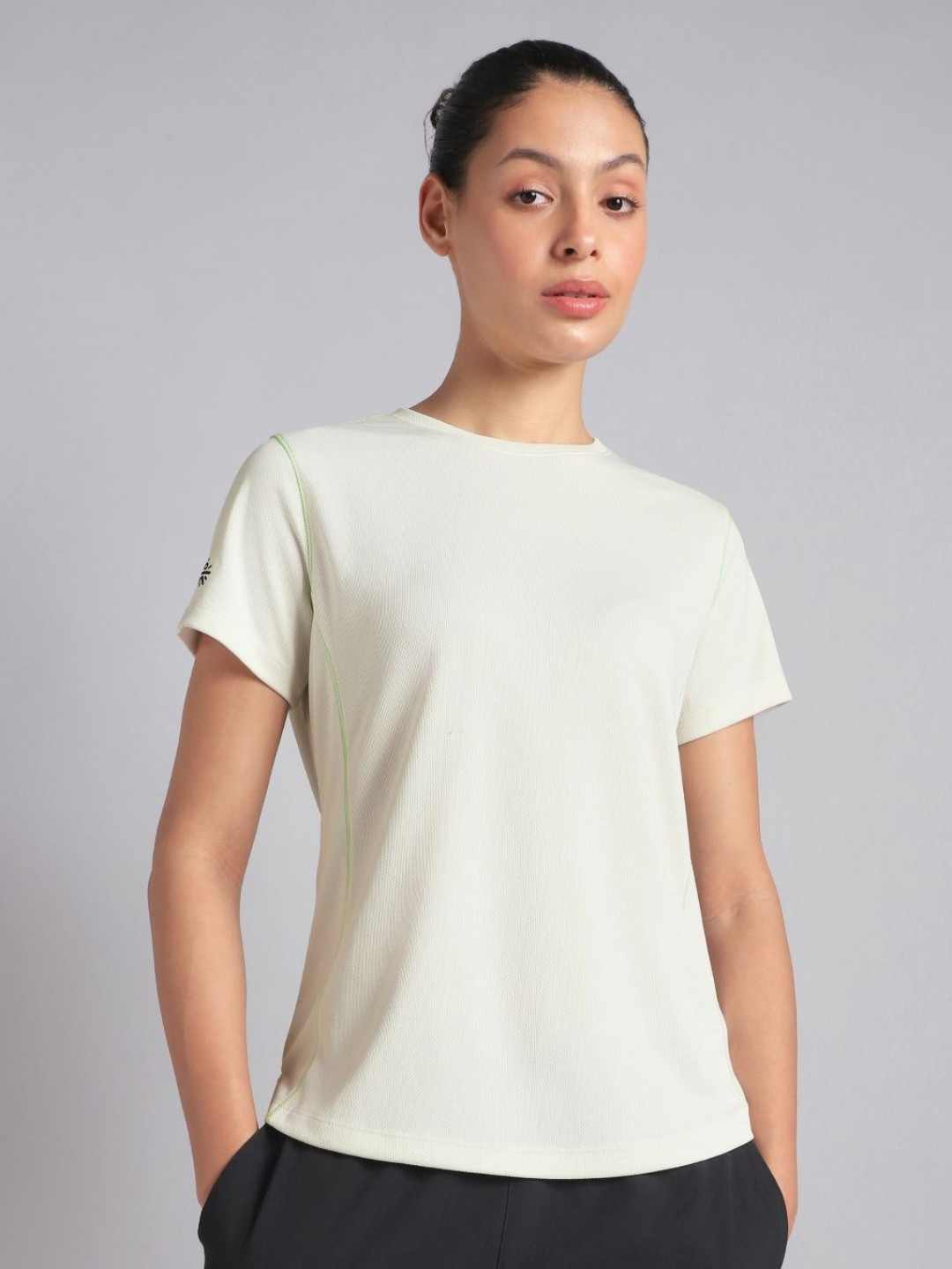 CULT Women Off White Training Essential Recycled Poly T-Shirt
