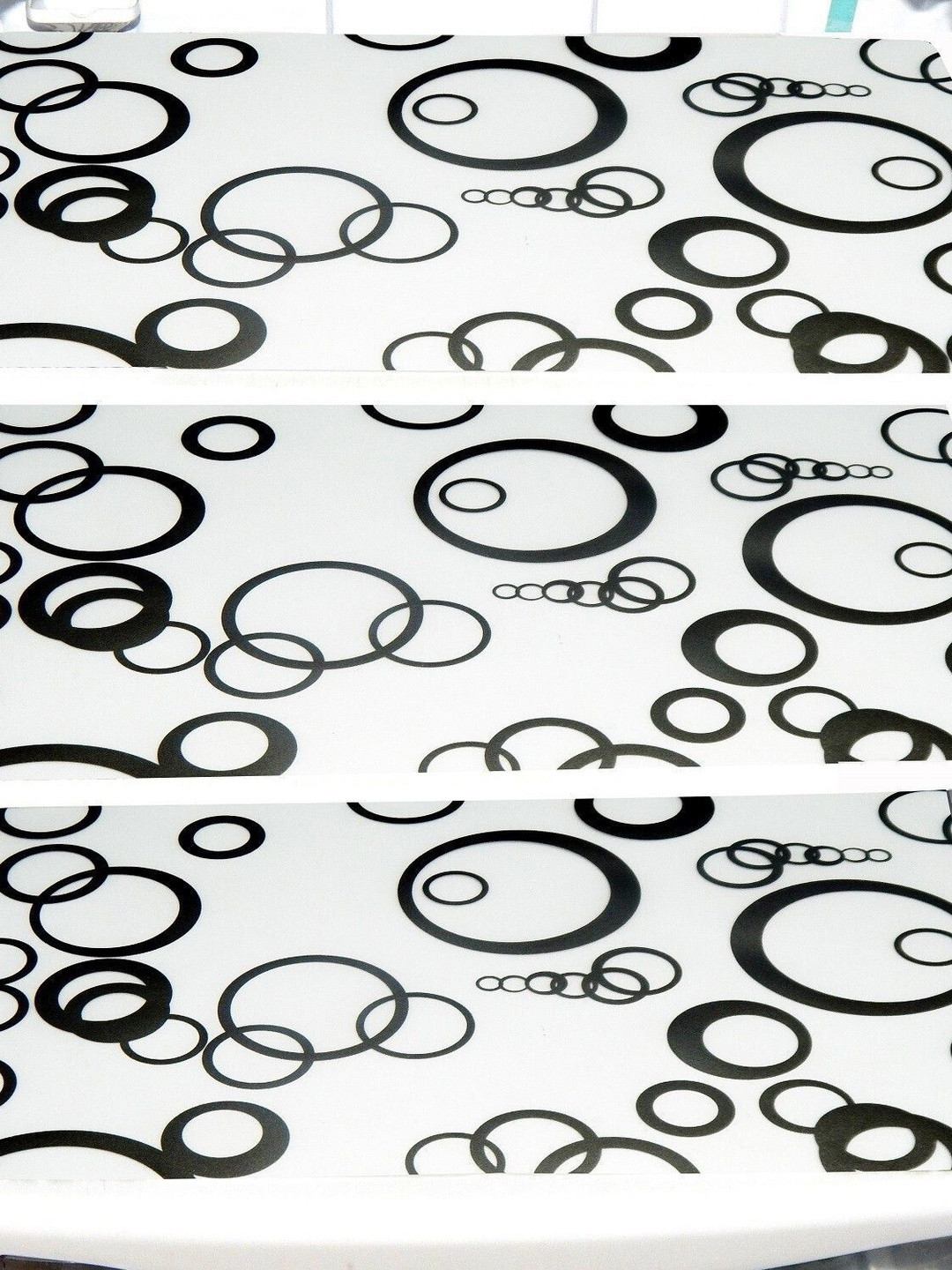 Cread Craft Set Of 3 Printed Plastic Fridge Mats