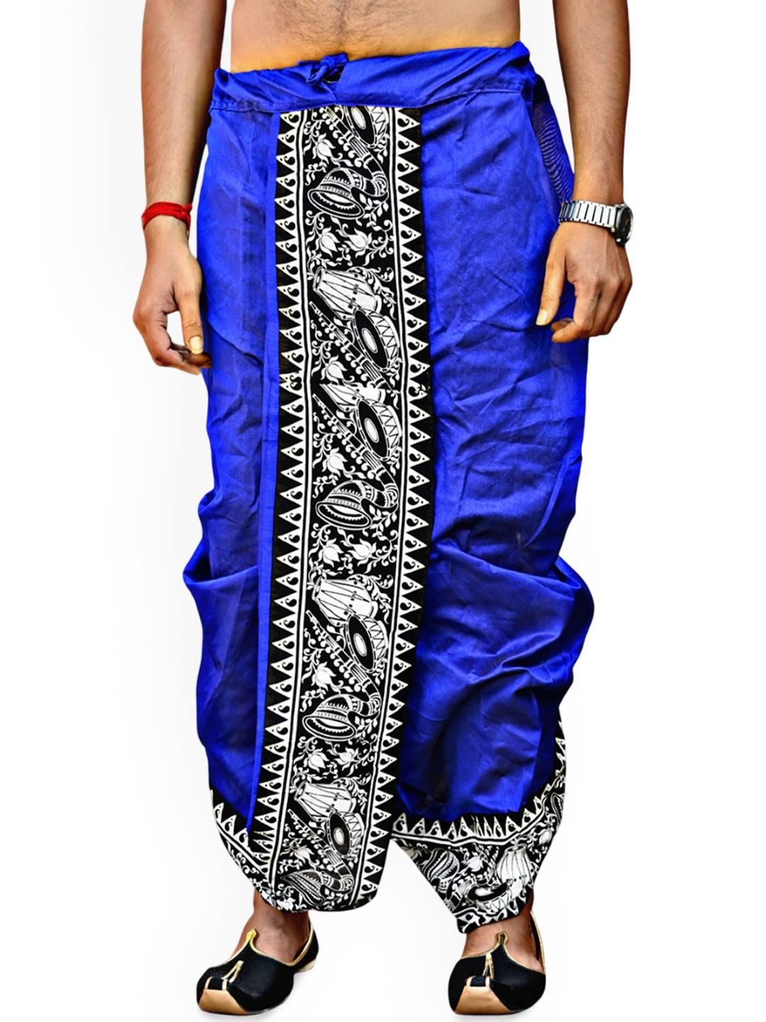 Shreeram criation Men Printed Art Silk Dhotis