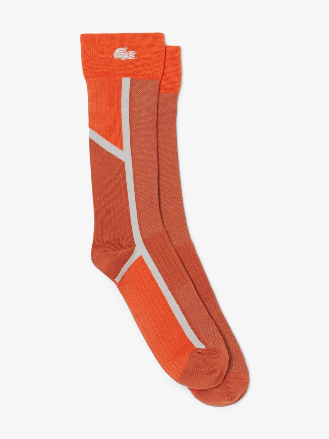 Lacoste Men Striped Calf Length Socks