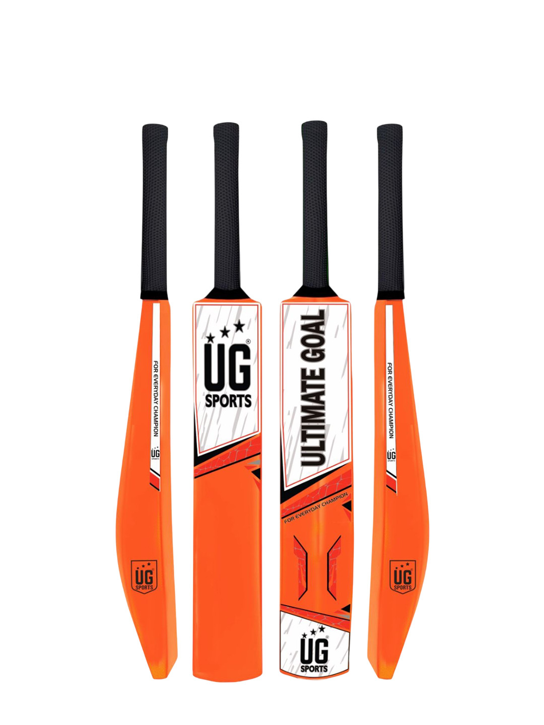 UG SPORTS Plastic Cricket Bat With UV Artwork & Soft Cushion Grip