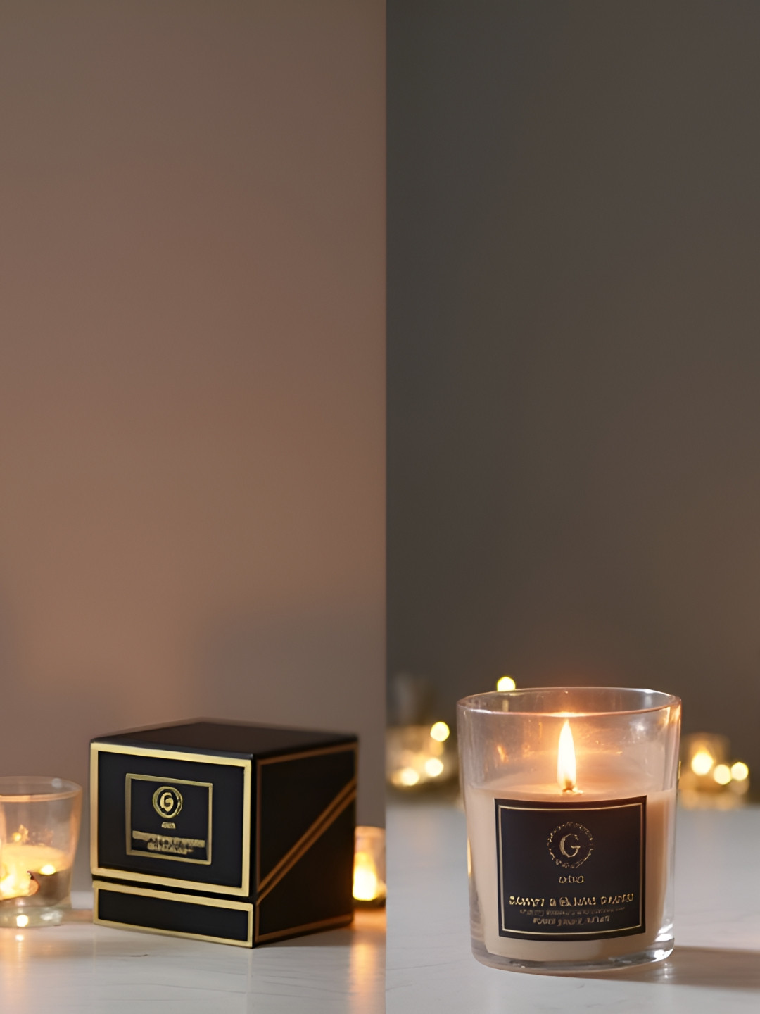 The Gift Studio Black Peony & Blush Suede Jar Glass Candle