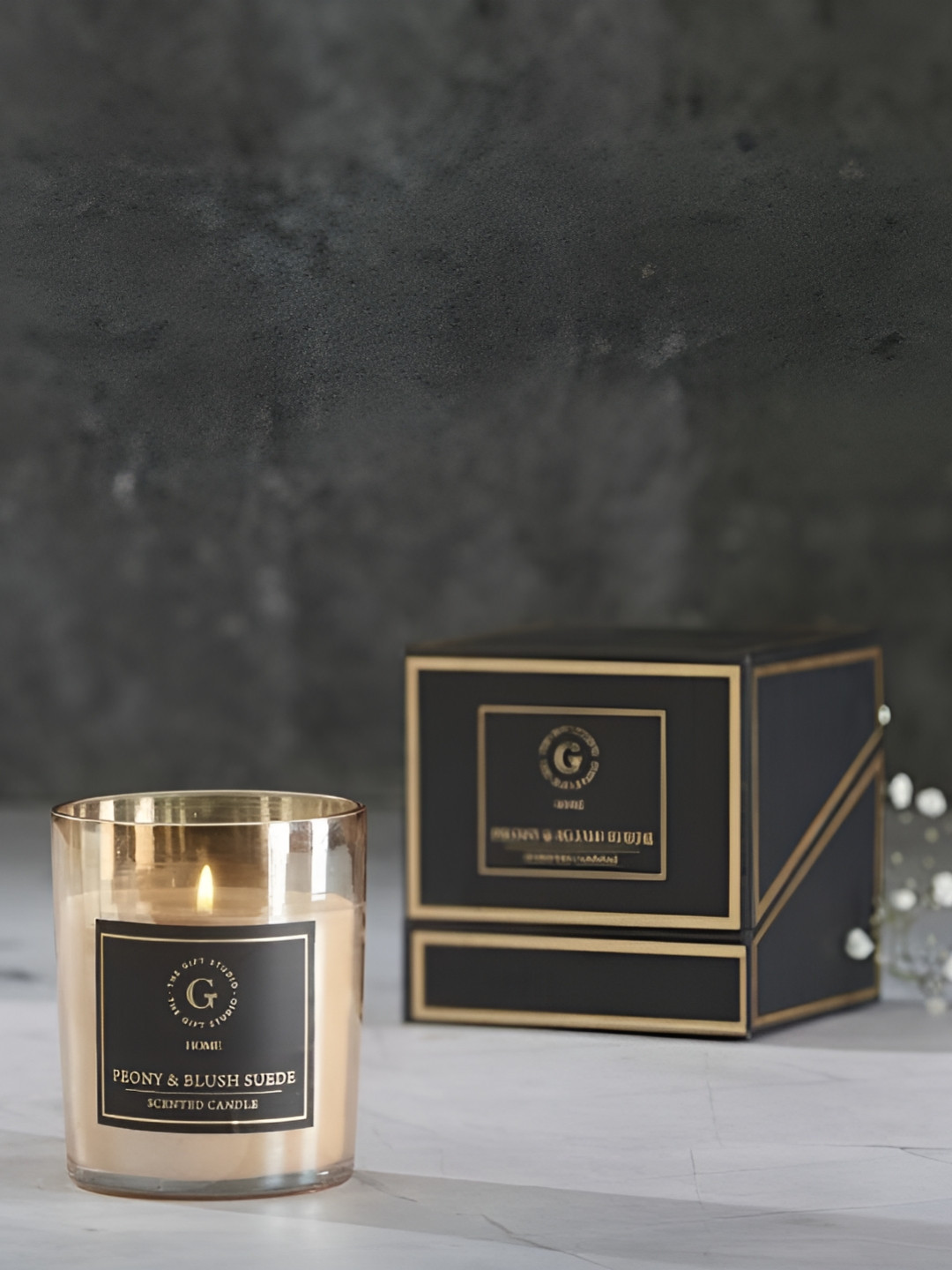 The Gift Studio White Glass Jar Candle