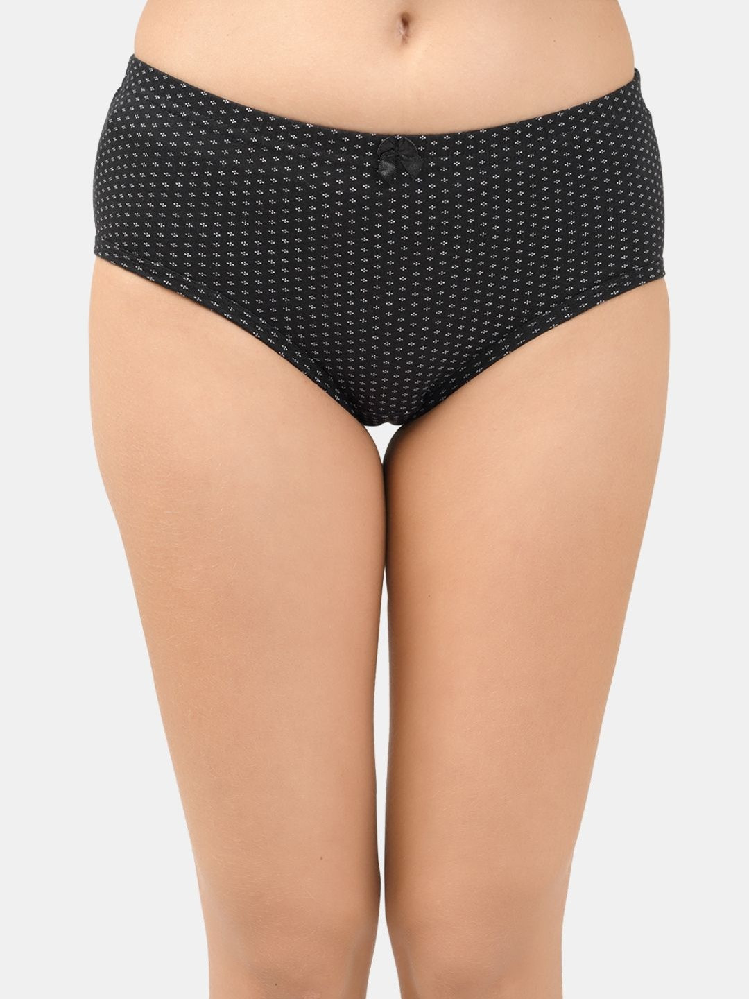 Lady Lyka Pack Of 3 Printed Cotton Hipster Briefs