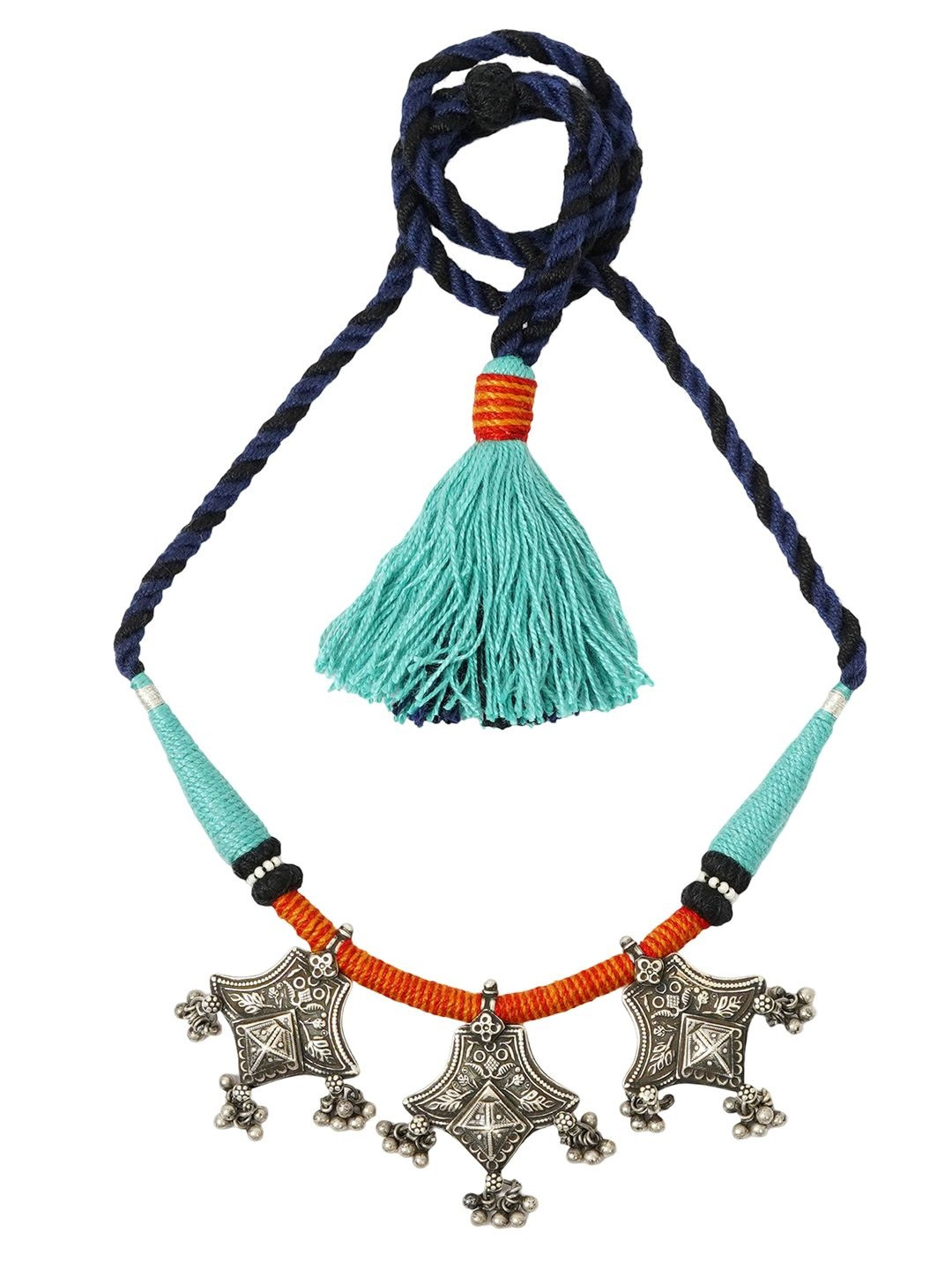 Studio Anivarya Ghungroo Silver Necklace