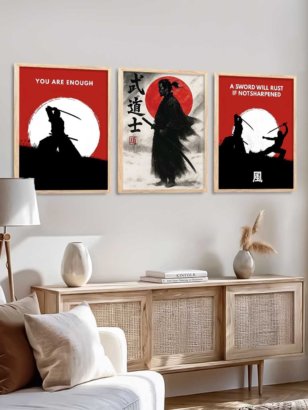 WALLLANE Red Wood Wall Paintings