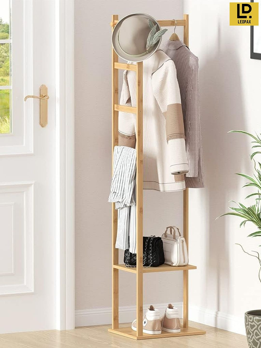 LEOPAX Beige Bamboo Multi-Utility Organiser