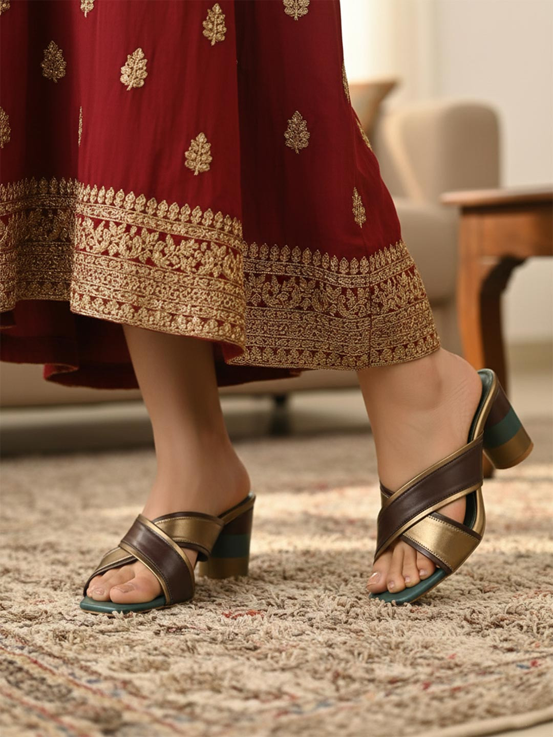 CHAAL CHALAN Anya Ethnic Heels