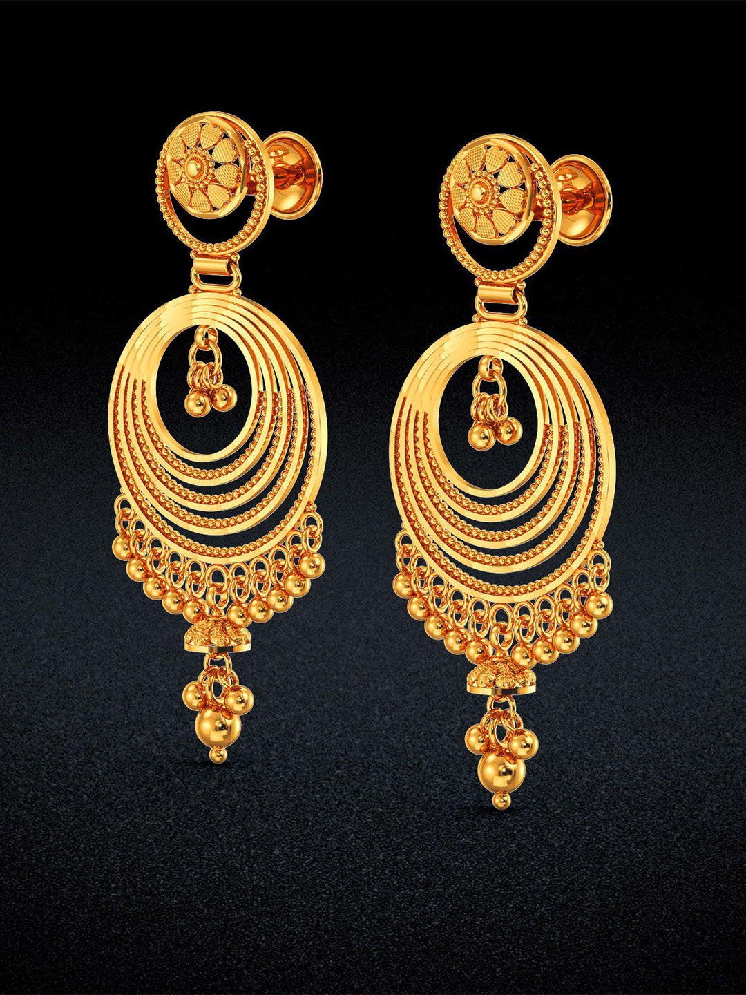 Joyalukkas Women 22Kt Gold Drop Earring - 13.062 g