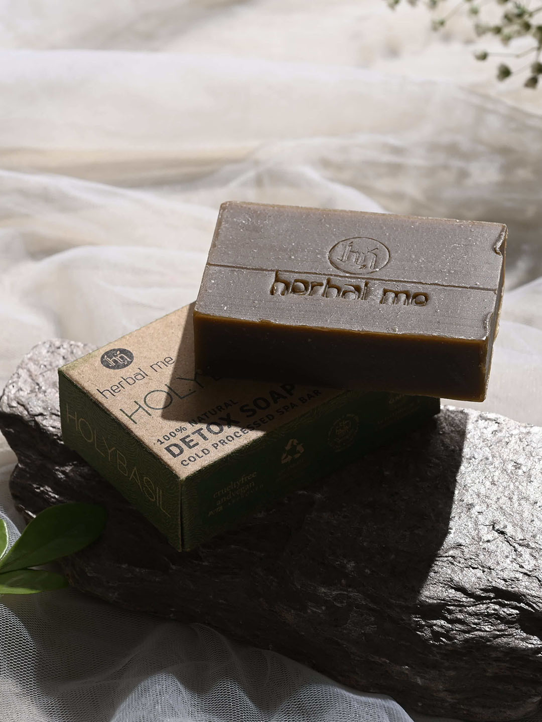 HERBAL ME Holybasil Detox Cold Processed Soap - 125 g