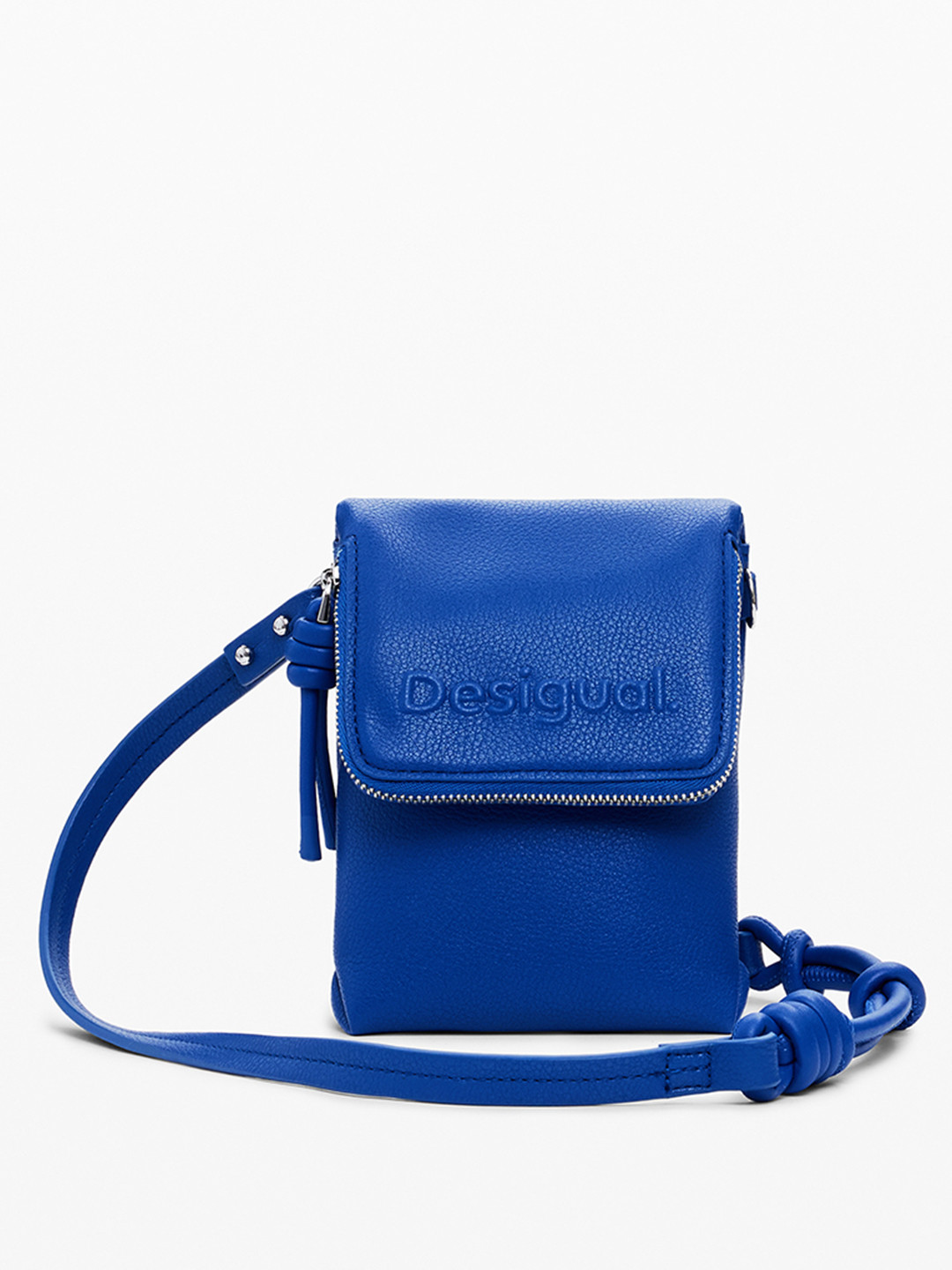 Desigual Brand Name Embossed Mobile Pouch