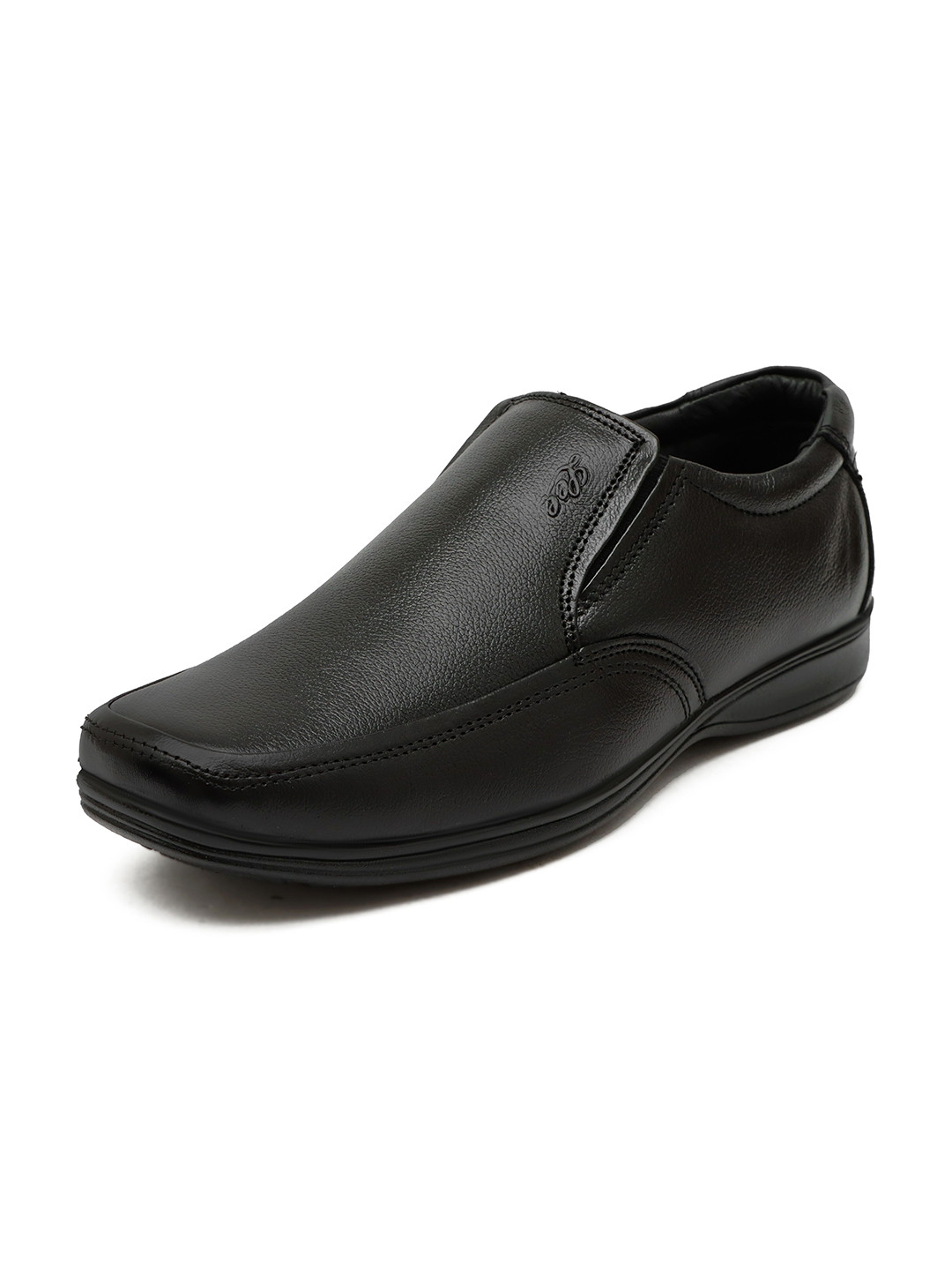 SHOE BLATE Men Leather Square Toe Formal Slip On Shoes