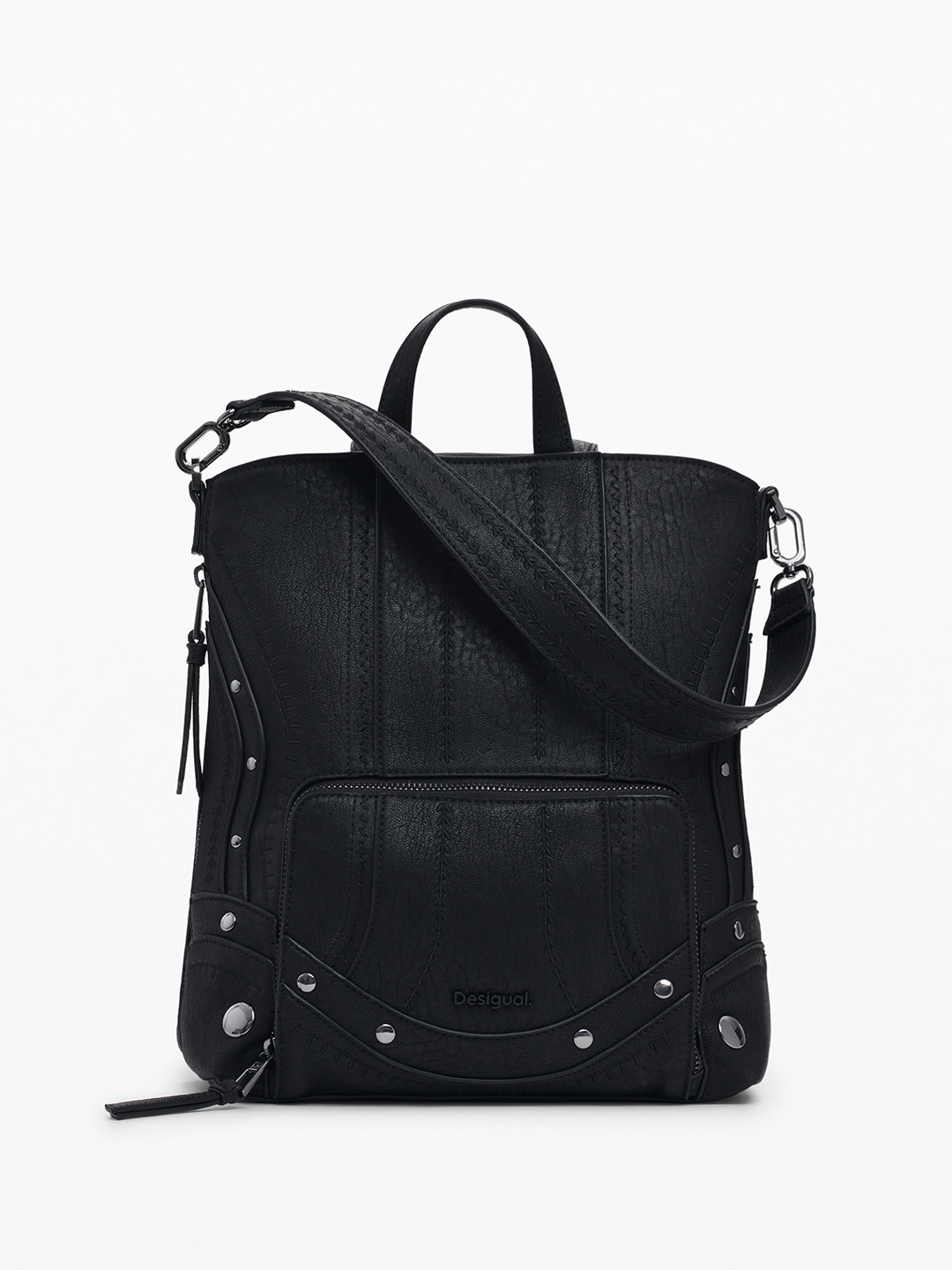 Desigual Women Embroidered Expandable Backpack