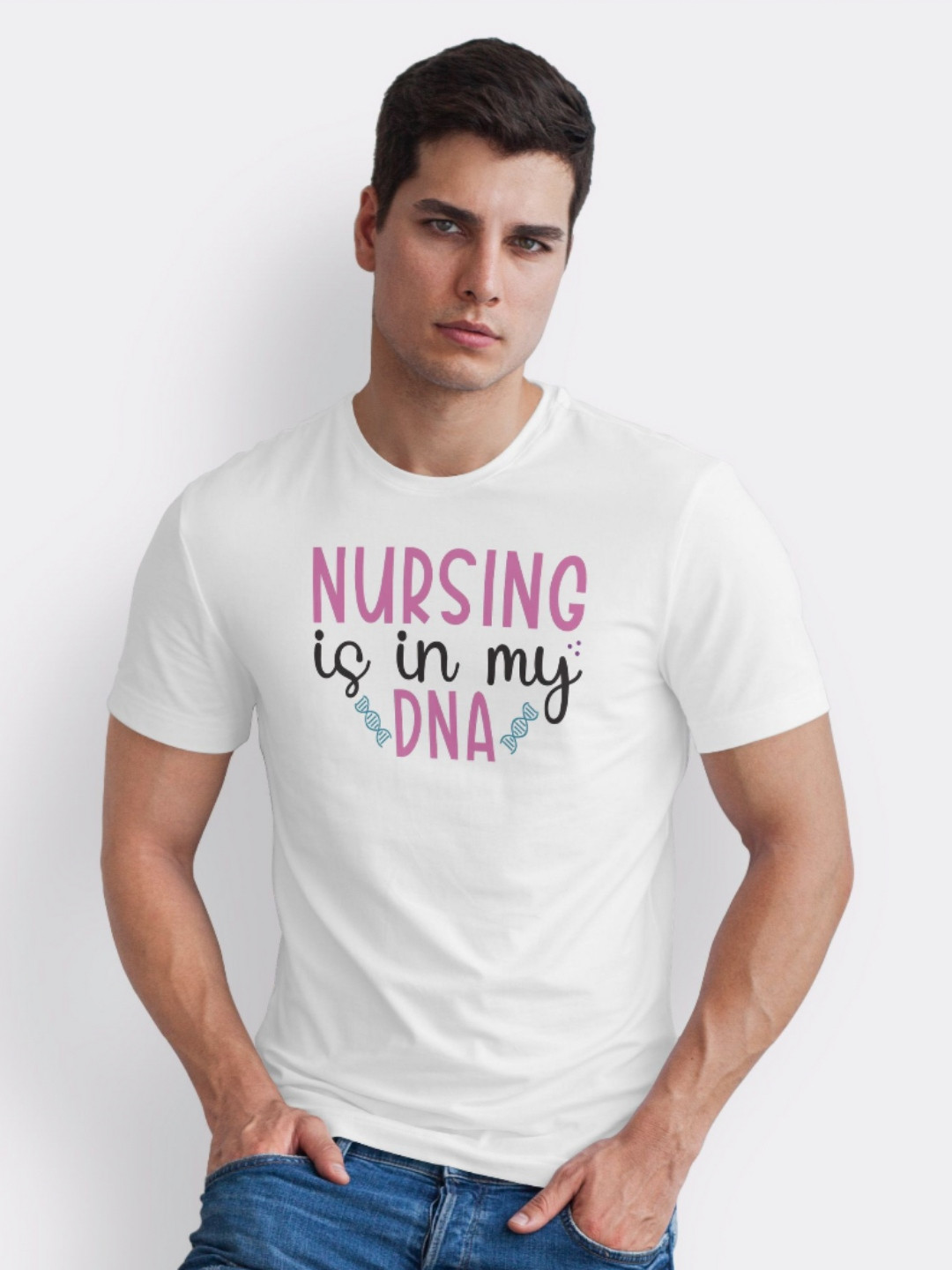 Seekbuylove Typography Printed Pure Cotton Bio Finish T-shirtPrinted Pure Cotton T-shirt