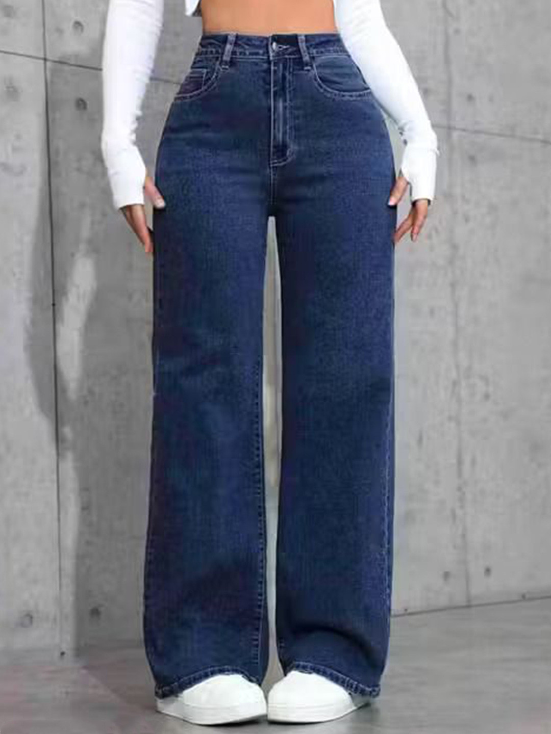 AngelFab Women Regular Fit High-Rise Denim Stretchable Jeans
