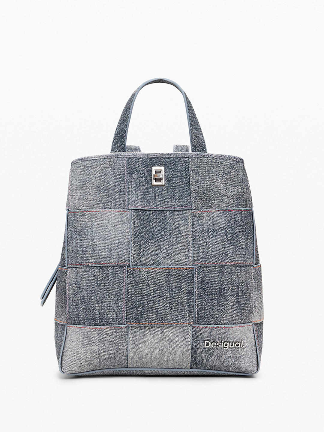 Desigual Women Weave Self Design Backpack