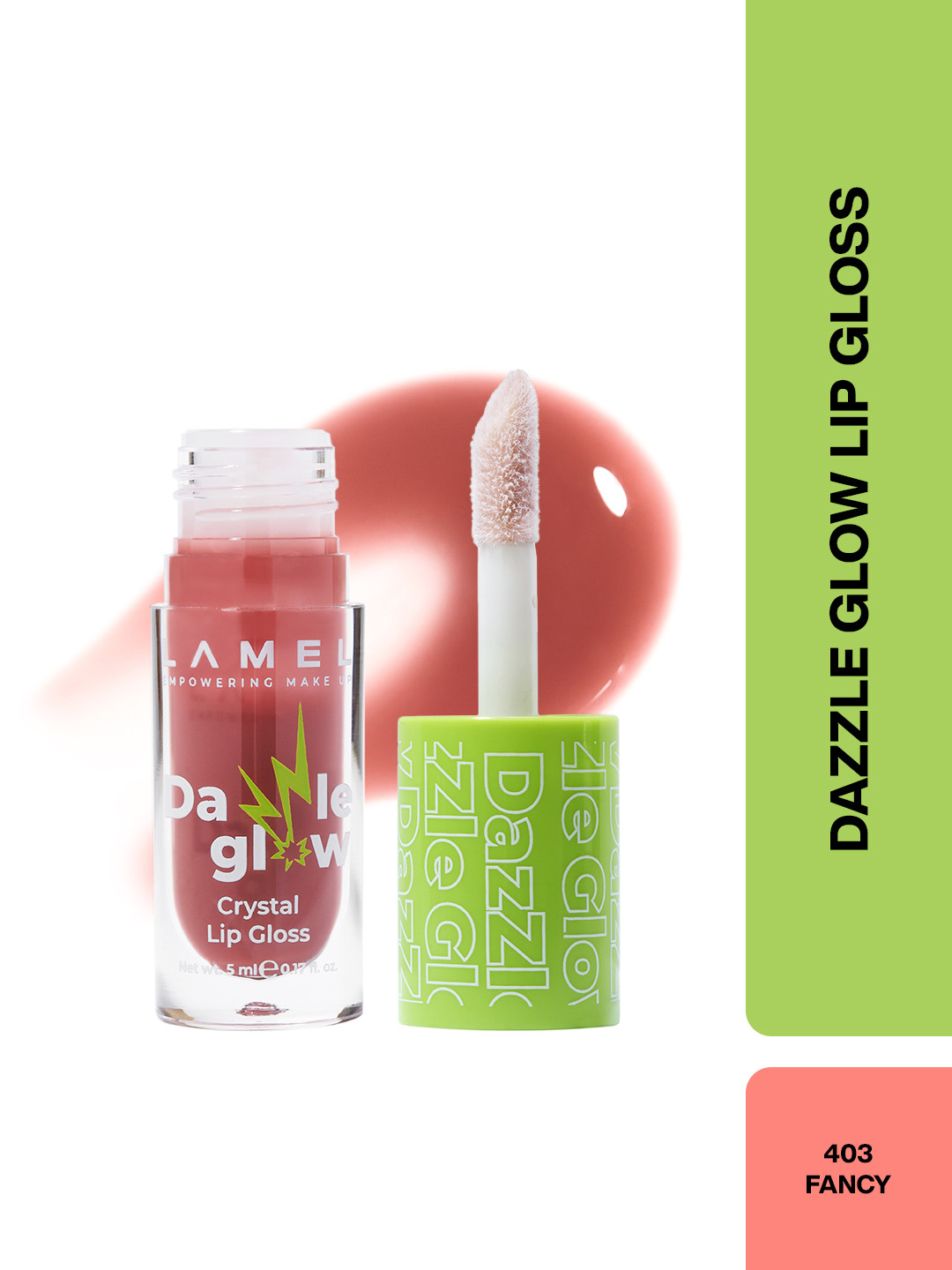 LAMEL Dazzle Glow Crystal Lip Gloss 5ml - Fancy 403