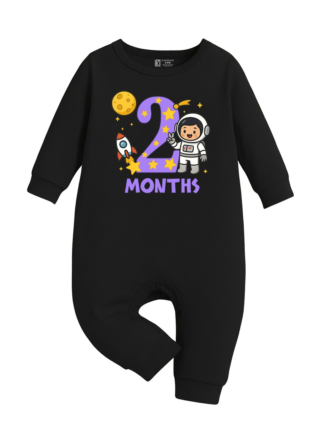karmikh clothing & lifestyl Infants 2nd Month Birthday Cotton Romper