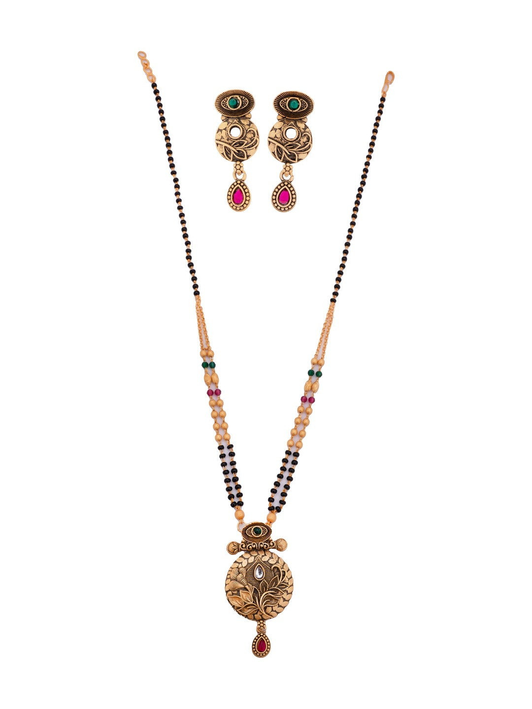 Kulin Gold-Plated Rajwadi Mangalsutra Set