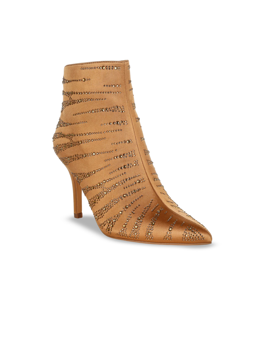 London Rag Women Embellished Kitten Heel Boots