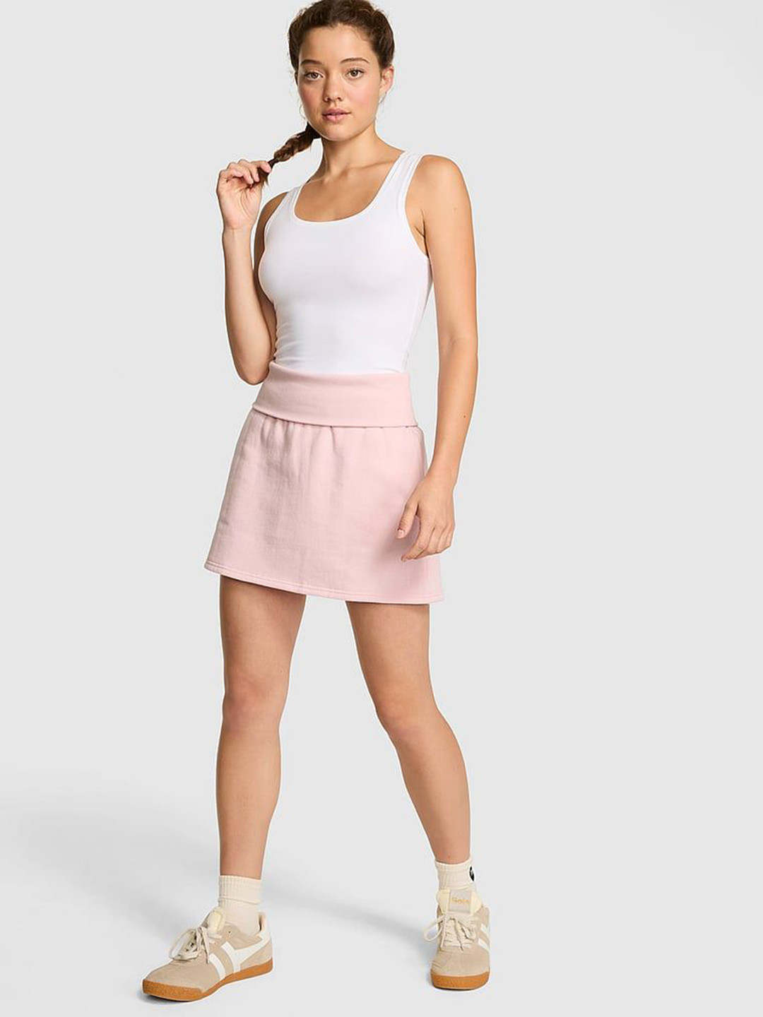 Victoria's Secret PINK Women Mid Rise Cotton Mini Skirts
