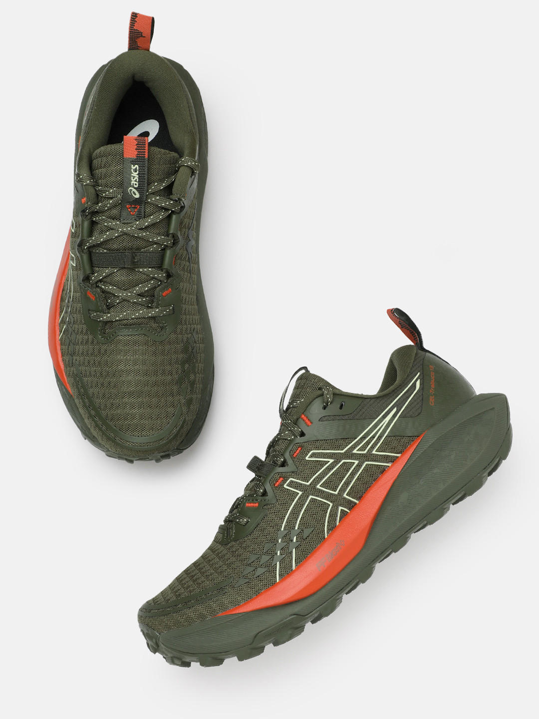 ASICS Men Woven Design Round-Toe GEL-TRABUCO 13 Trail Running Shoes