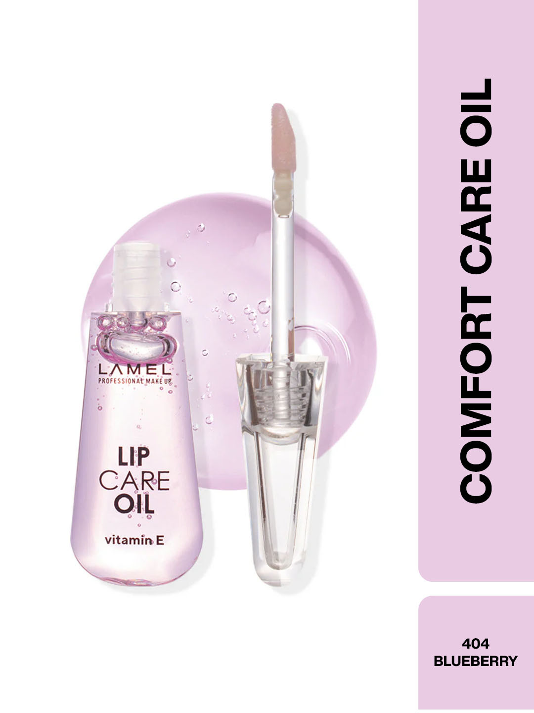 LAMEL Comfort Lip Care Oil with Vitamin E 6ml - Blueberry 404