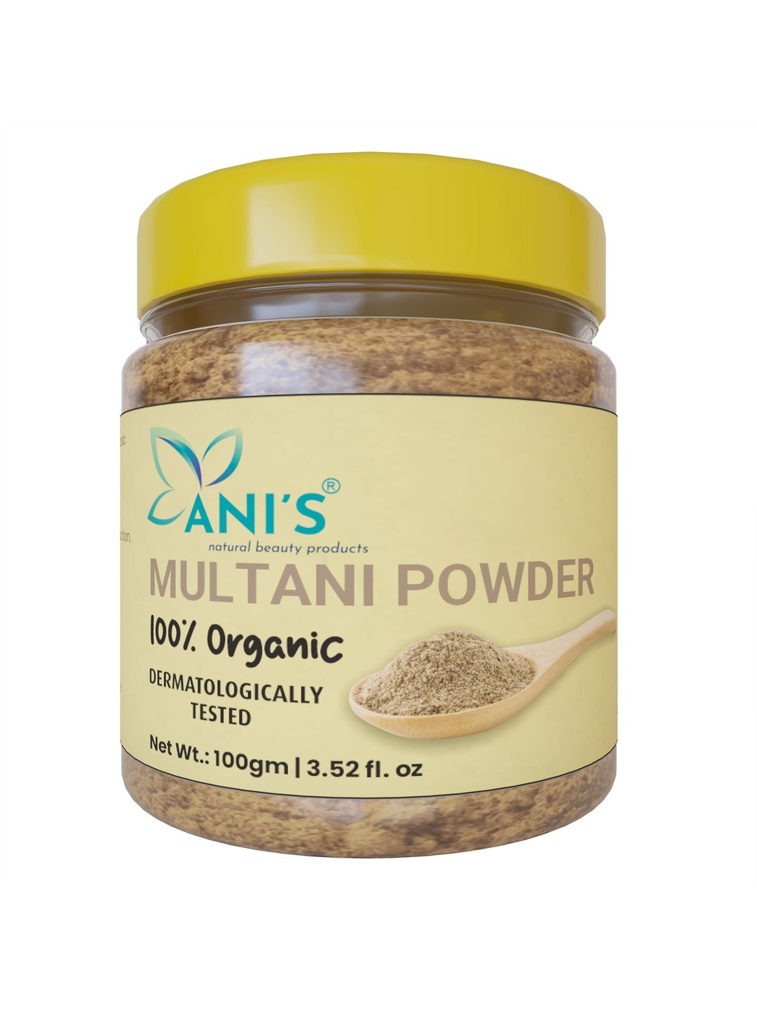 ANI'S Set Of 2 Organic Multani Mitti Powder For Face And Hair - 100 g Each