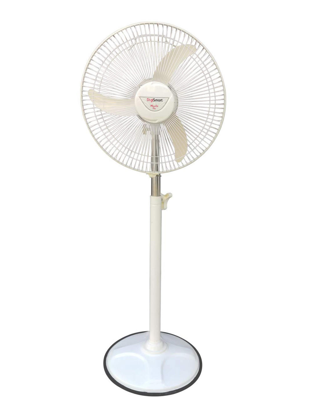 Myntra Elegant Homes X DigiSmart Ivory High Speed 2400 RPM 3 Blades Pedestal Fan