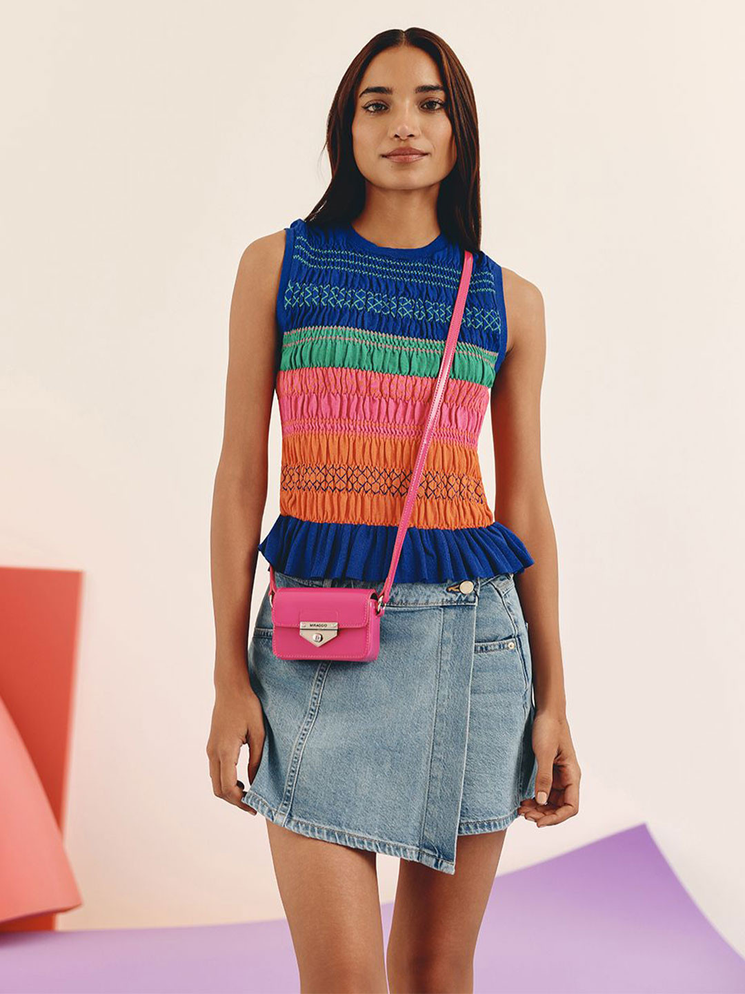 MIRAGGIO Solid Miniature Sling Bag