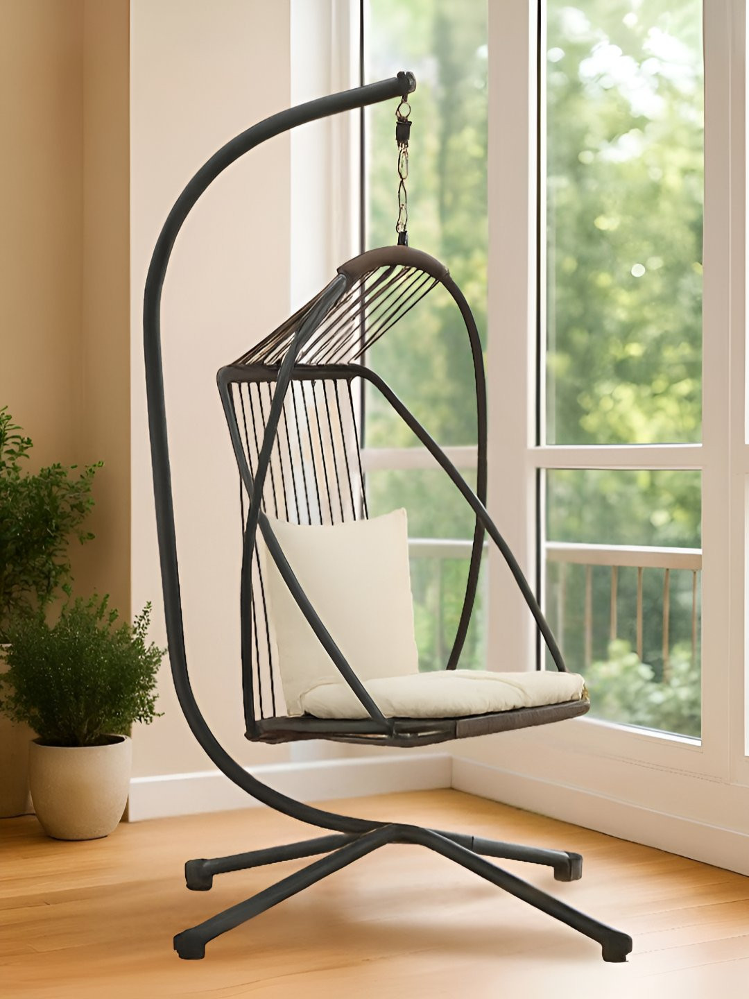 Royaloak Brown Austin American Outdoor Single Seater Swing