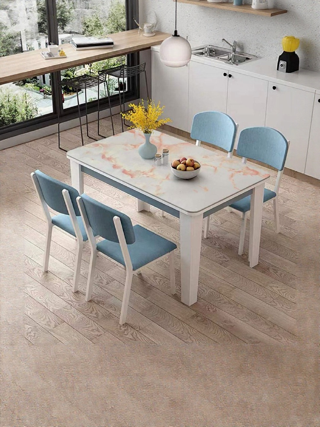 SEKHMET Orange & Beige Printed Decals & Wall Stickers