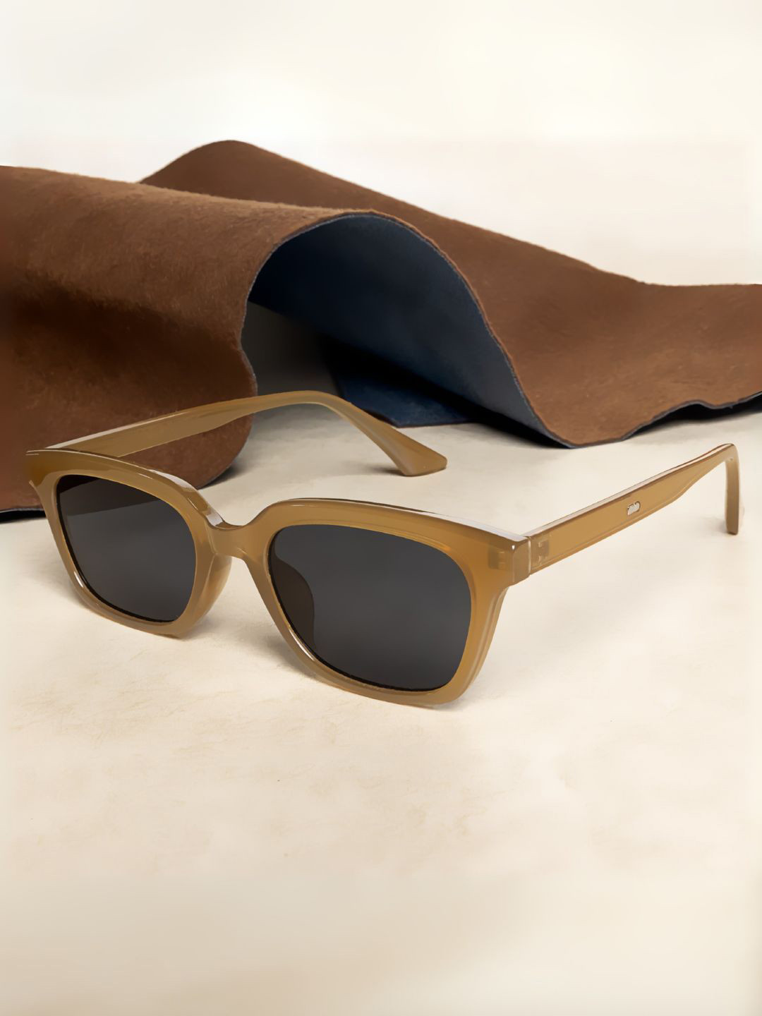 goglassic Men UV Protected Lens Rectangle Sunglasses MARCO-BROWN-BLACK