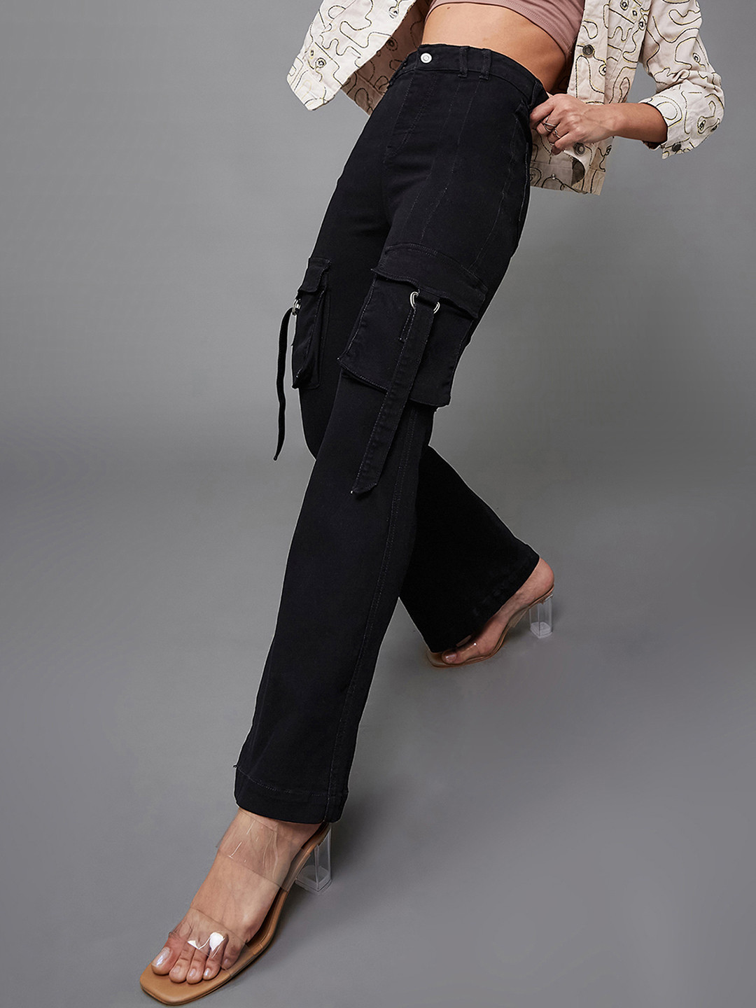 Women's Bootcut High-Rise Clean-Look Regular-Length Stretchable Denim Jeans