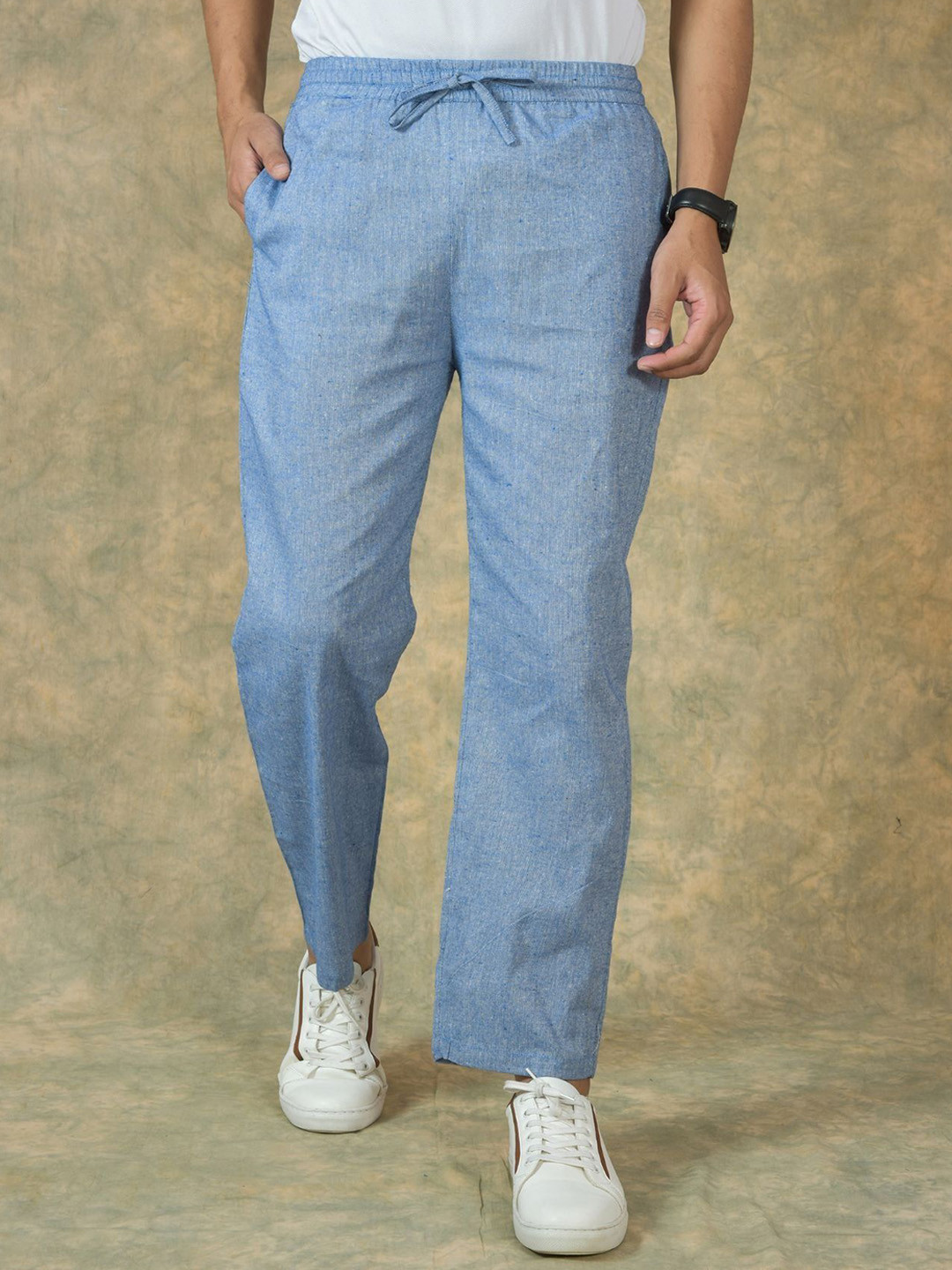 ETC X D To D Life Style Men Solid Regular Fit Mid-Rise Denim Trousers