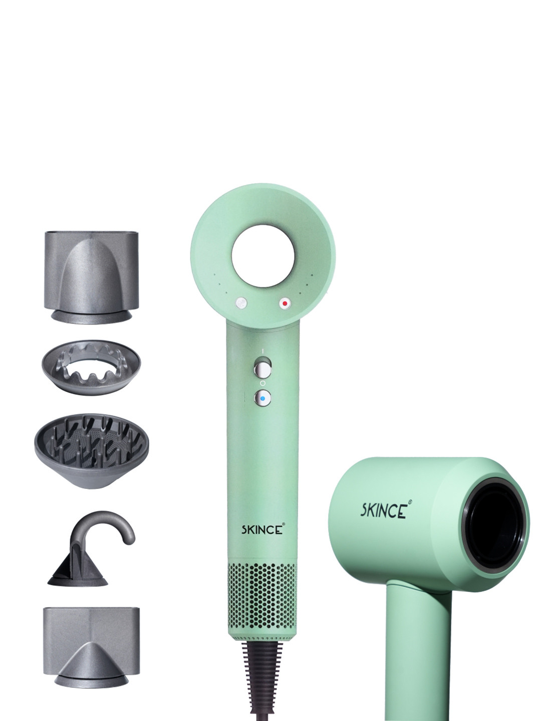 SKINCE 2000W Sonic High Speed BLDC Hair Dryer With 5 Nozzle Heat Protection