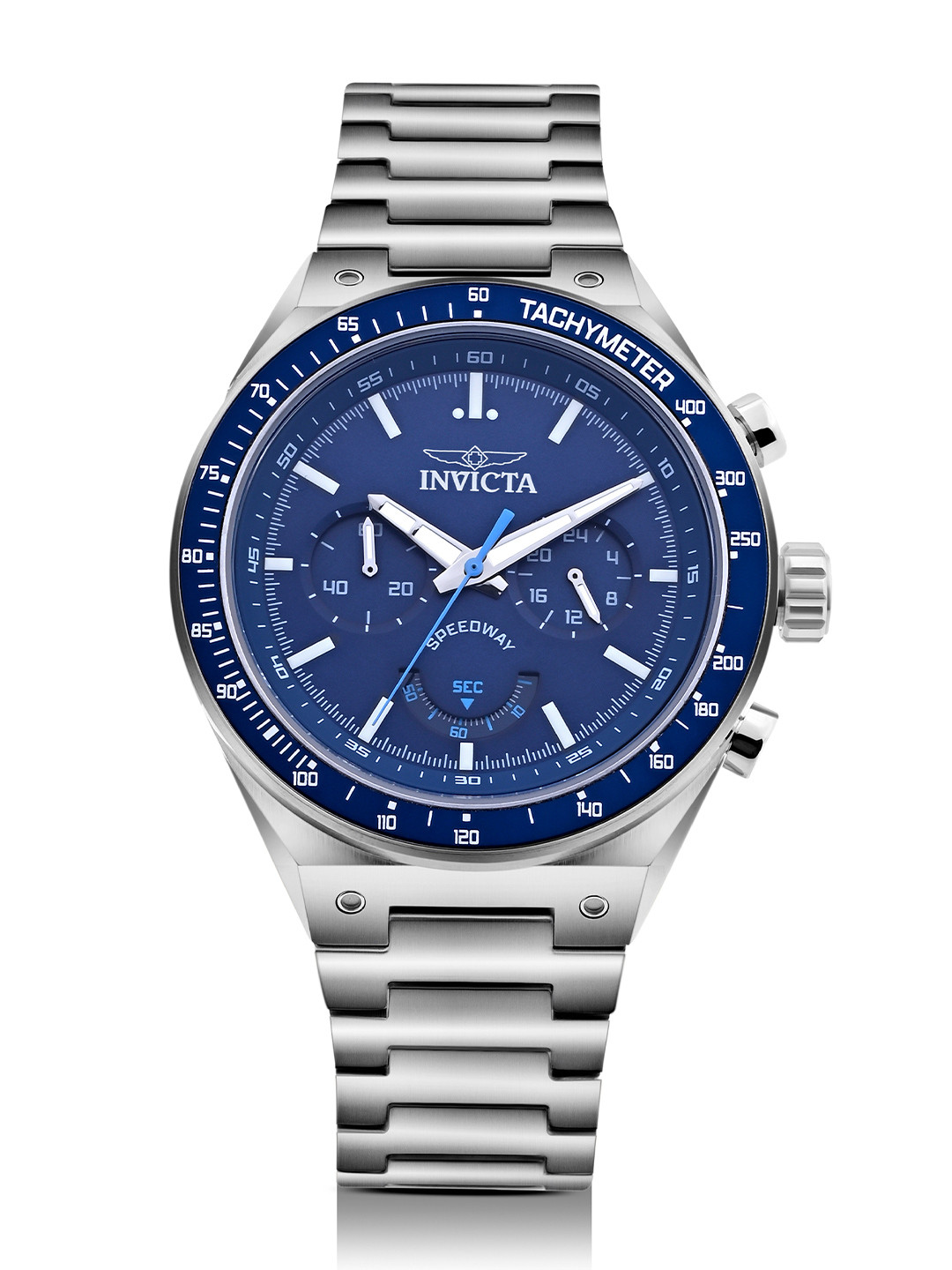 Invicta Men Stainless Steel Bracelet Style Straps Analogue Tachymeter Watch 49377