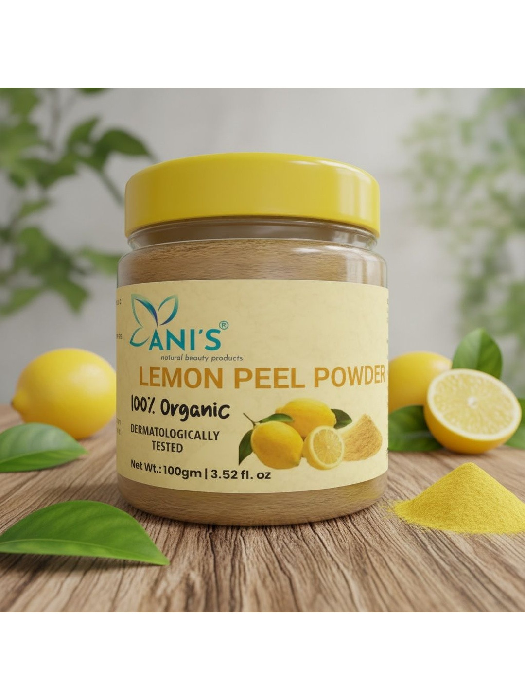 ANI'S Organic Lemon Peel Powder For Skin & Hair - 100 g