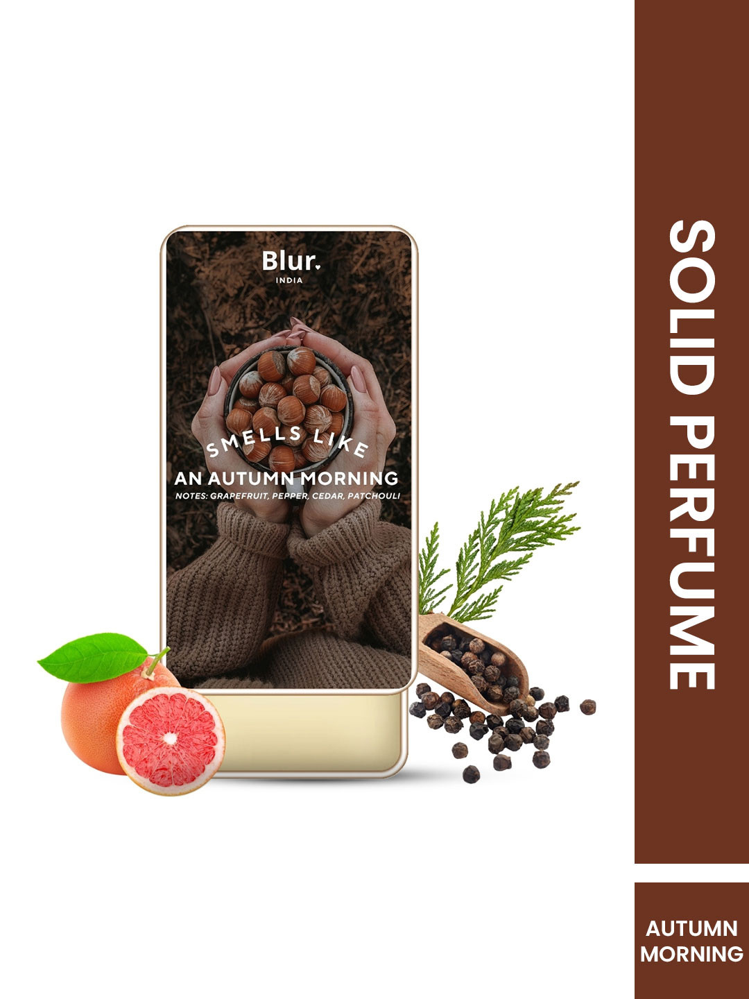 BLUR INDIA Women Smells Like A Autumn Morning Alcohol Free Solid Perfume -10 g