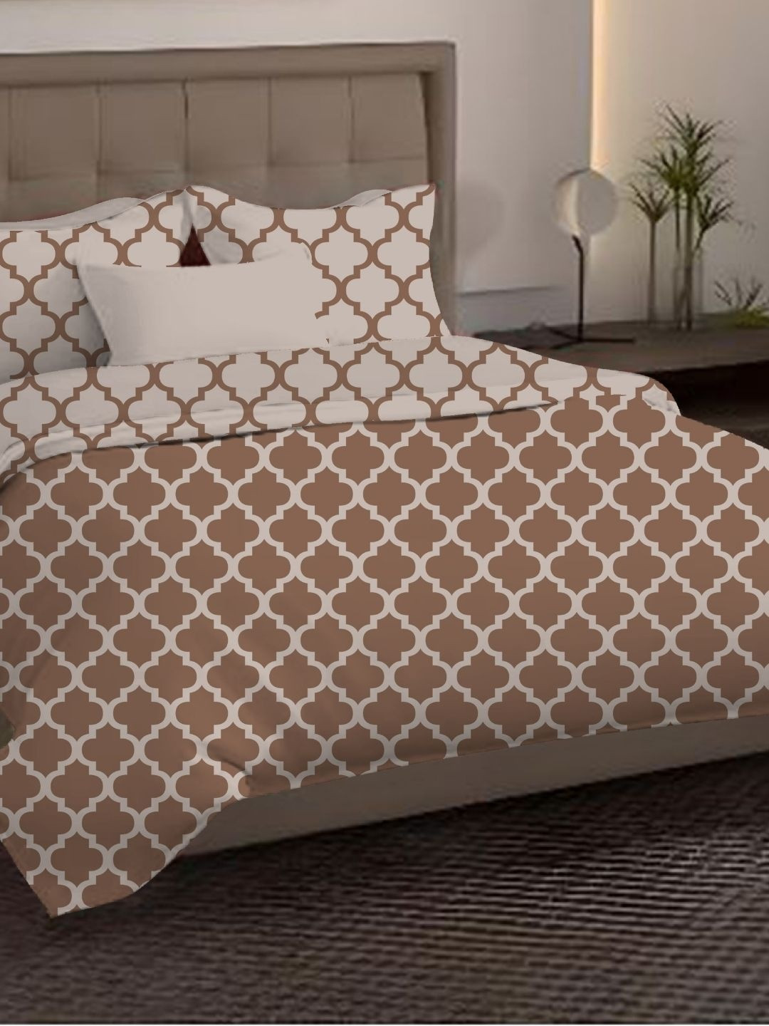 Sleeping Owls- because your sleep matters Khaki & Beige Ethnic Motifs 150 GSM Comforter